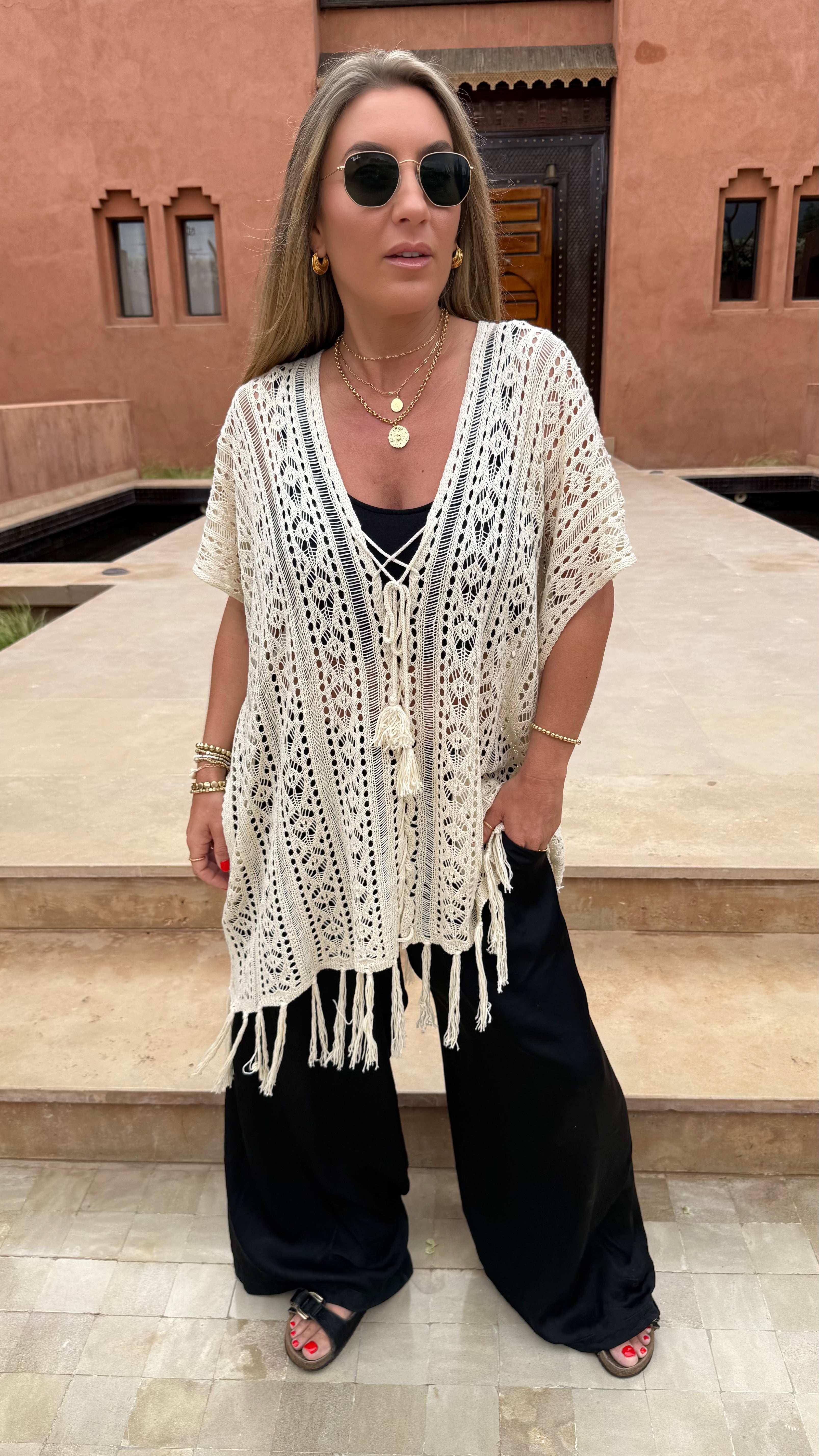 Samia Crochet Kimono