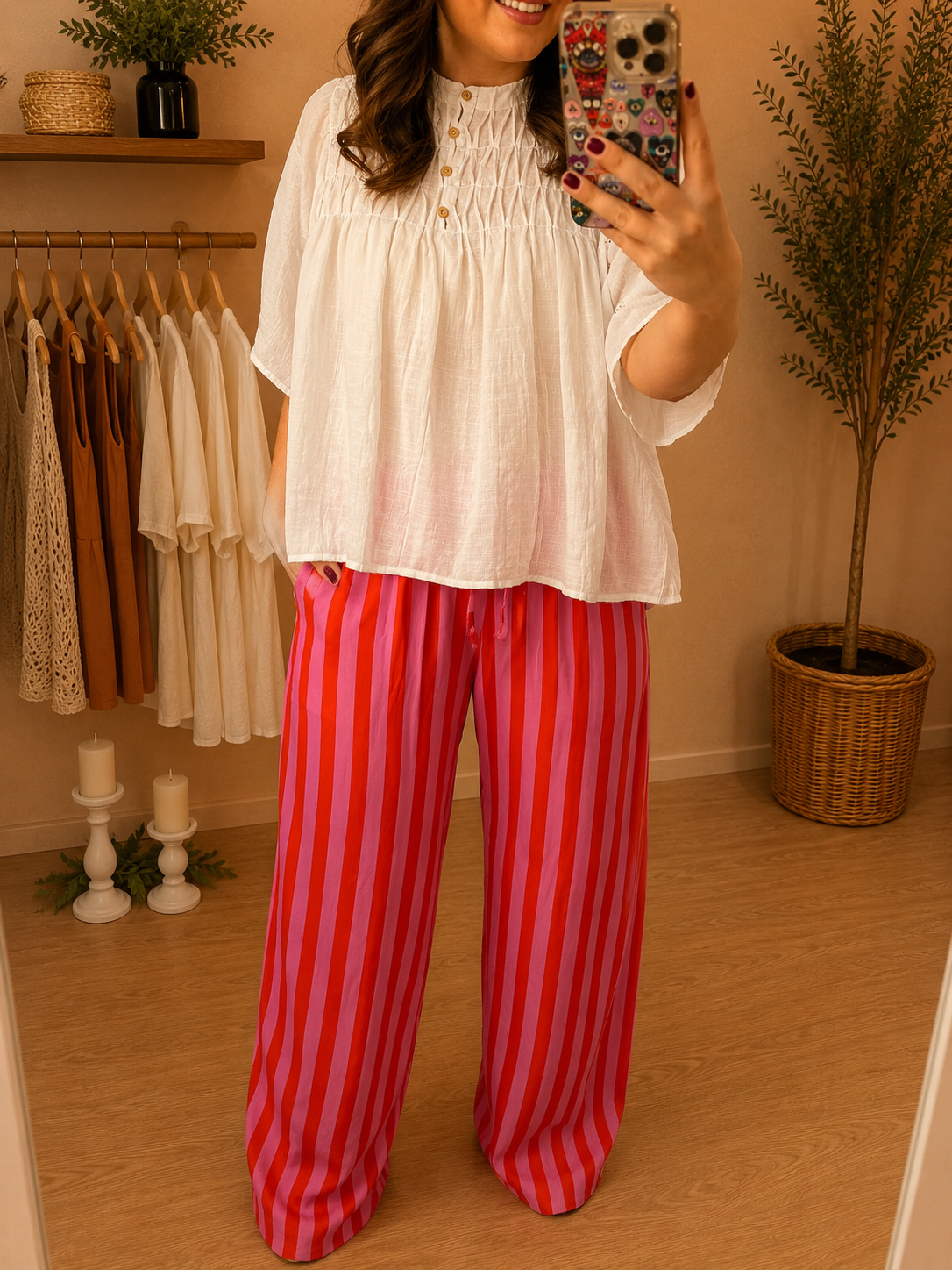Clara Stripe Wide Legs