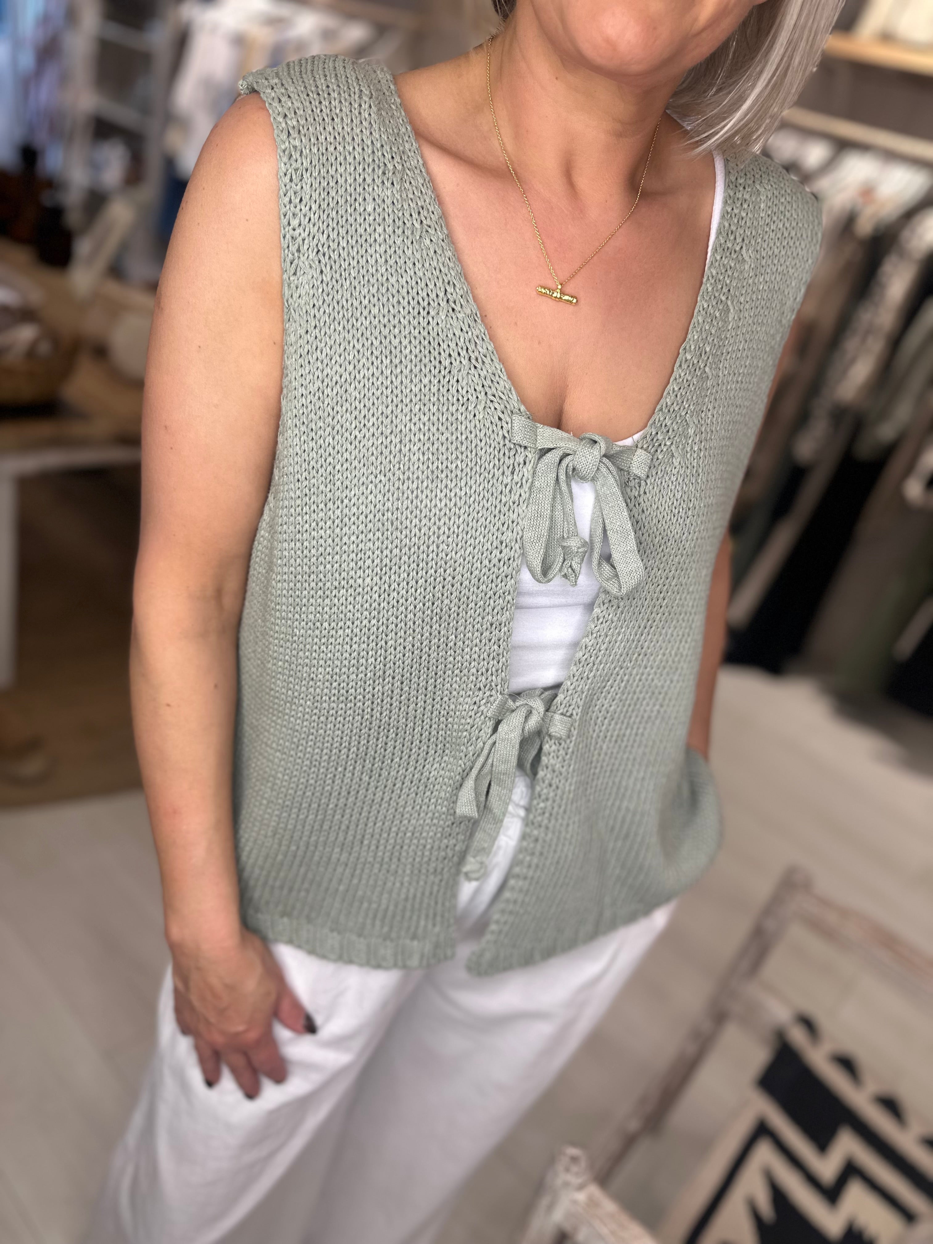 Thea Knitted Waistcoat