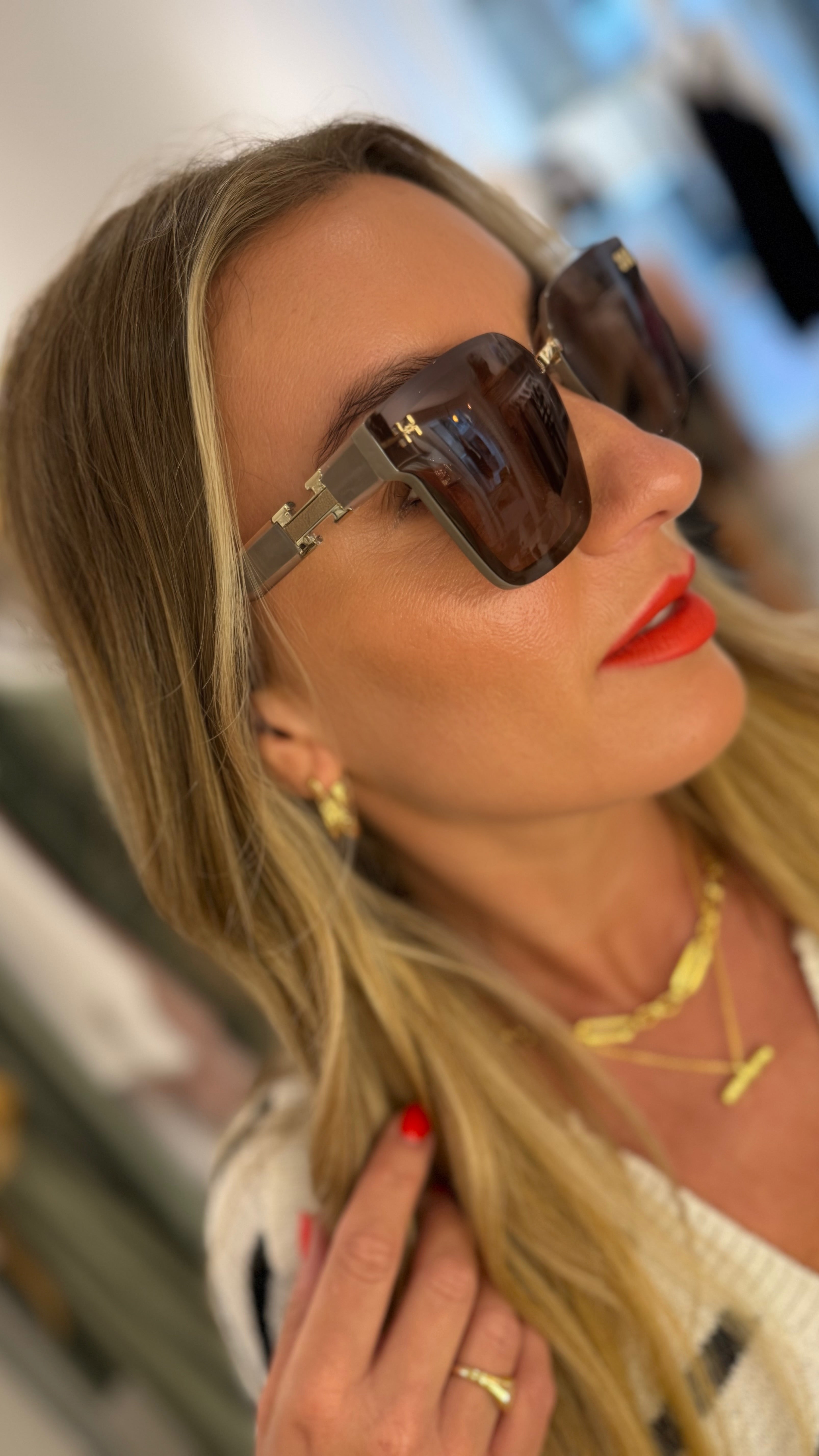 Taupe H Sunglasses
