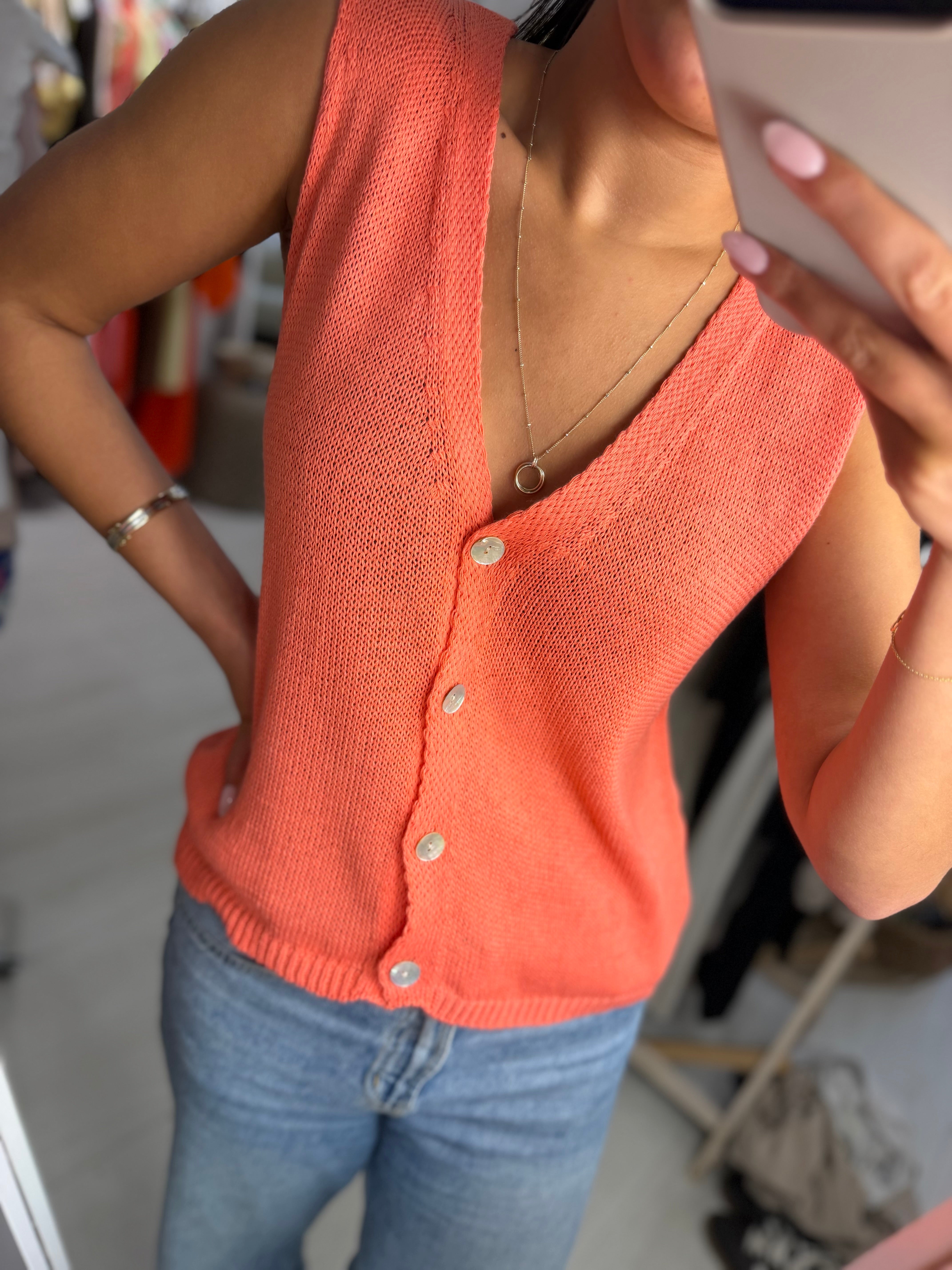 Aimee Knitted Waistcoat