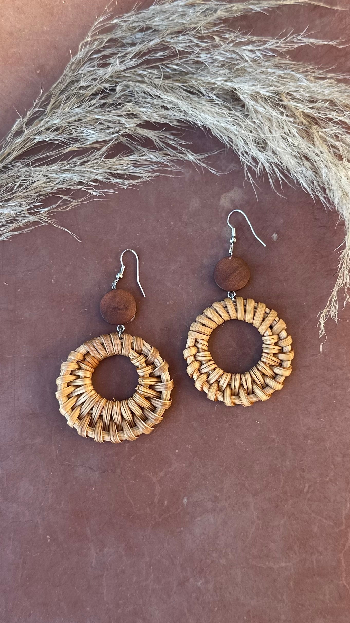 Luna Woven Hoop Earrings