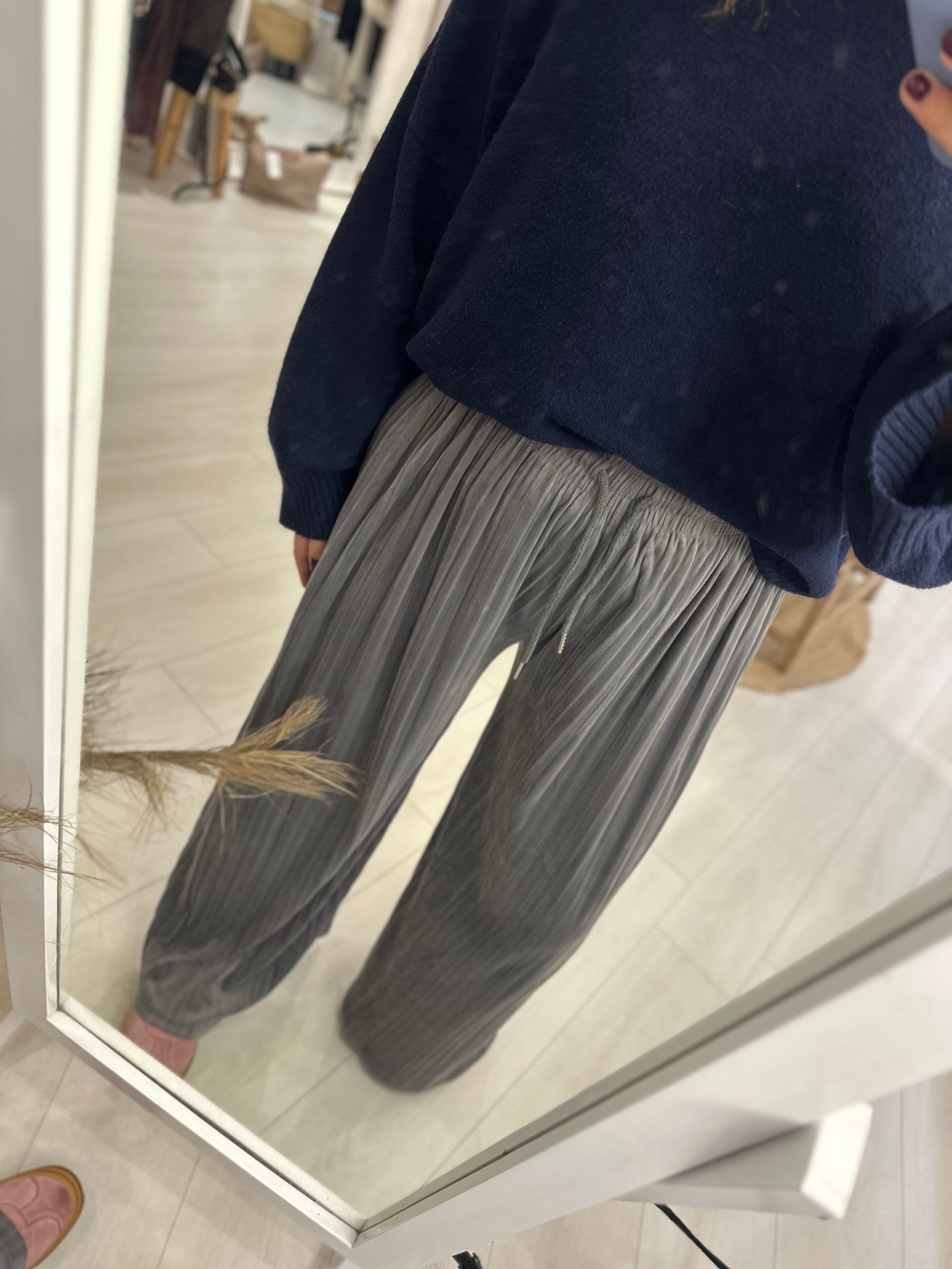 Willow Velvet Wide Leg Trousers