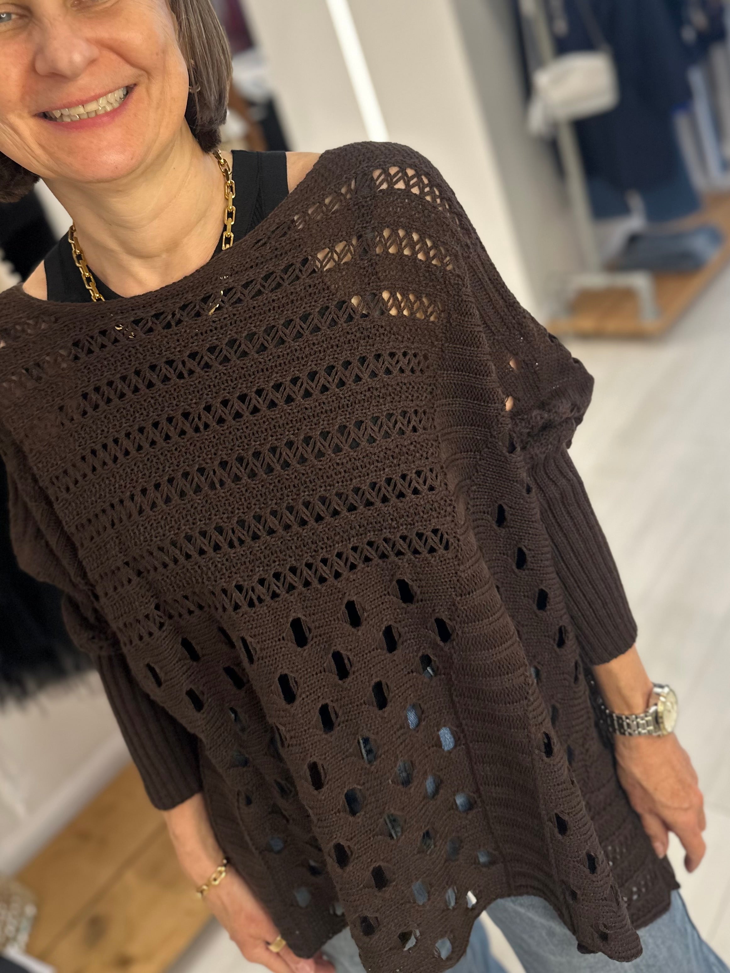 Ruby Crochet Boxy Jumper