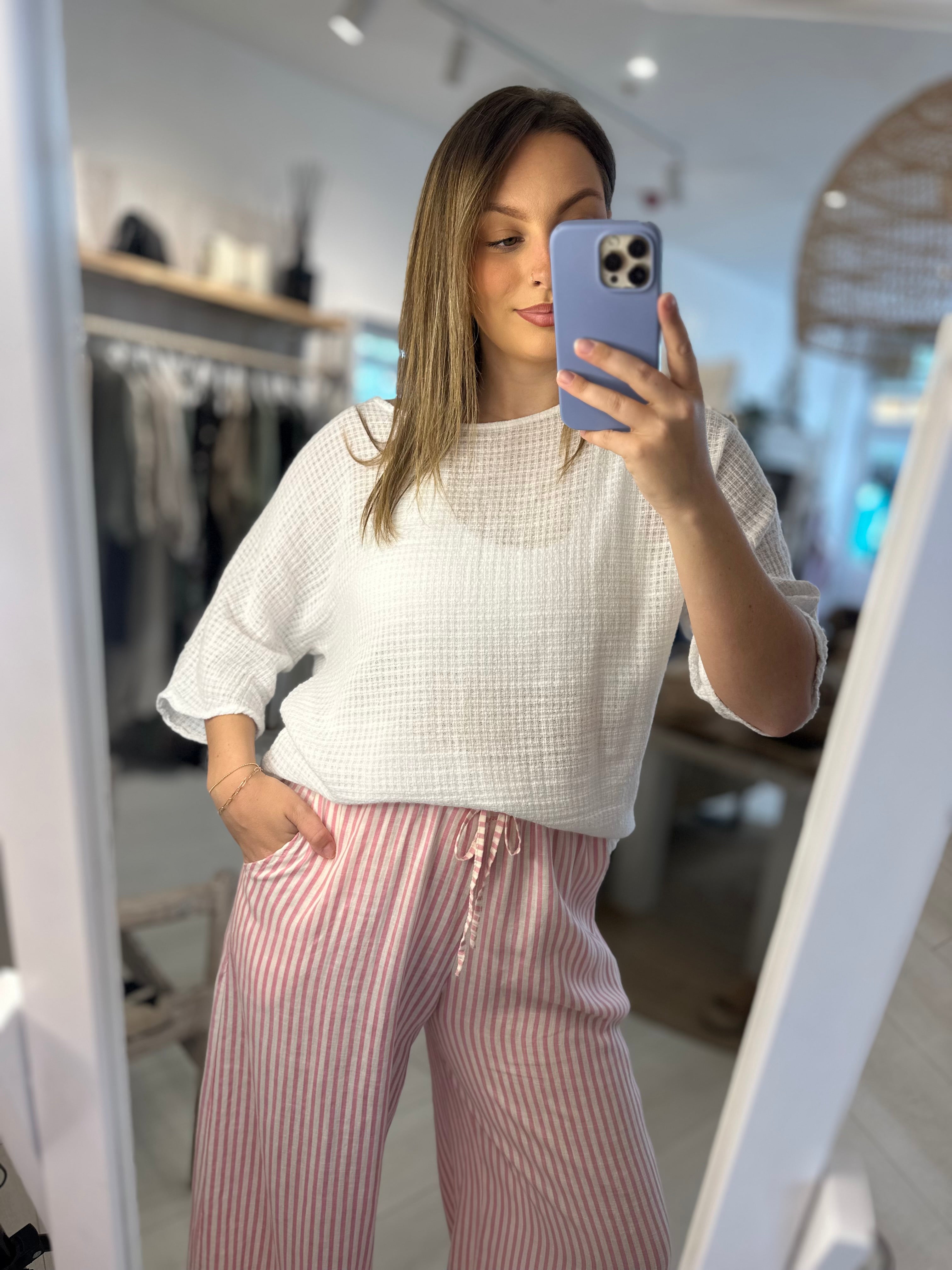 Audrey Woven Cotton Top