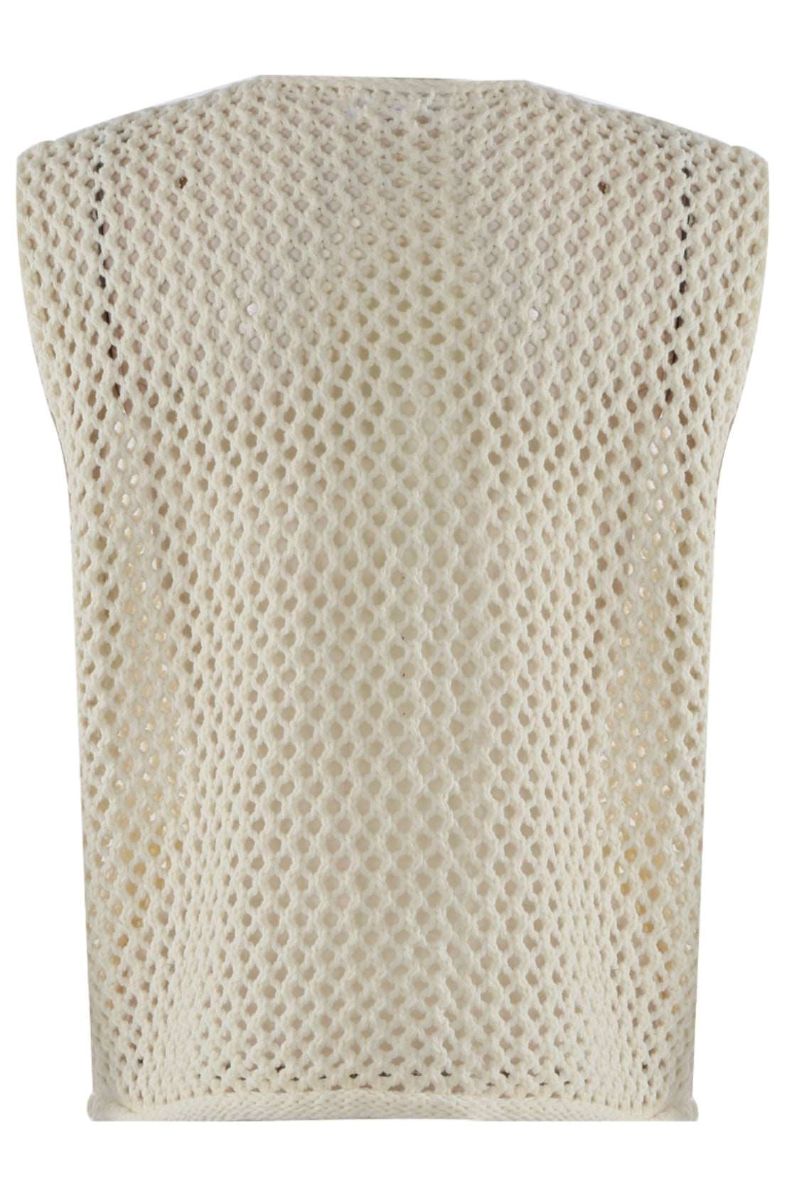 Knitted Gold Button Tank