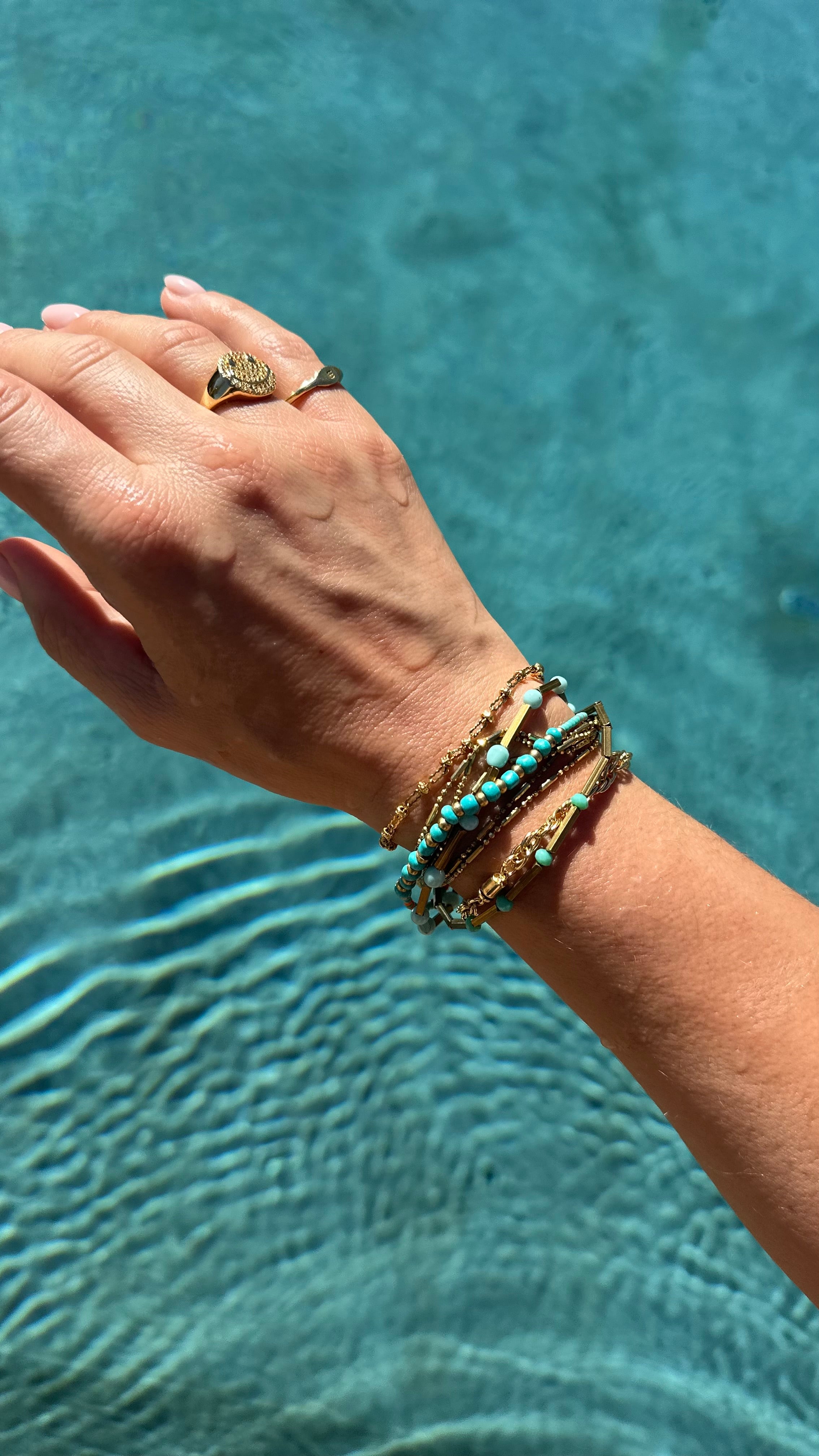 Cyan Multi Bracelet