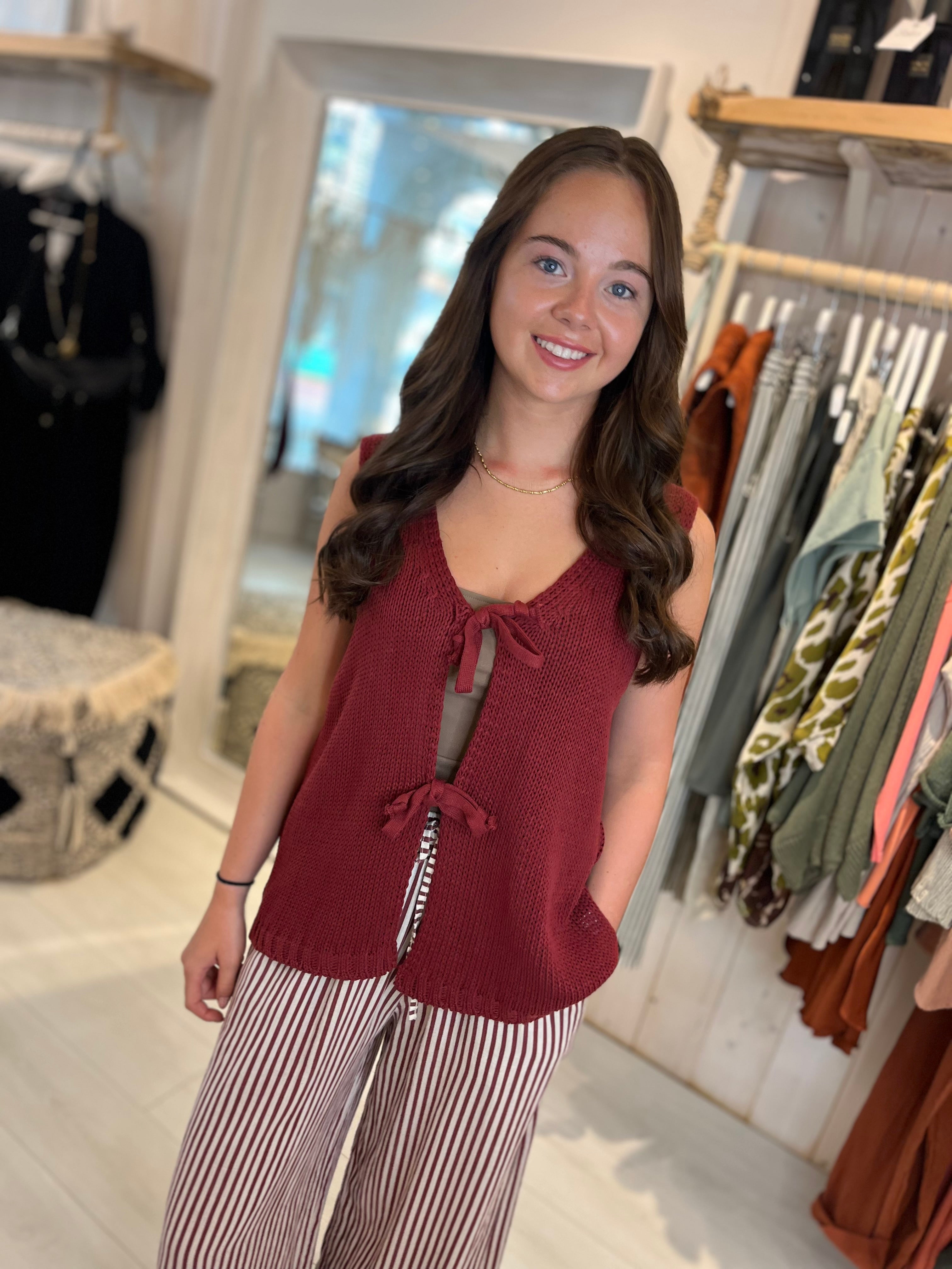 Thea Knitted Waistcoat
