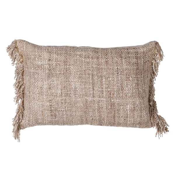 Woven Cotton Fringed Cushion