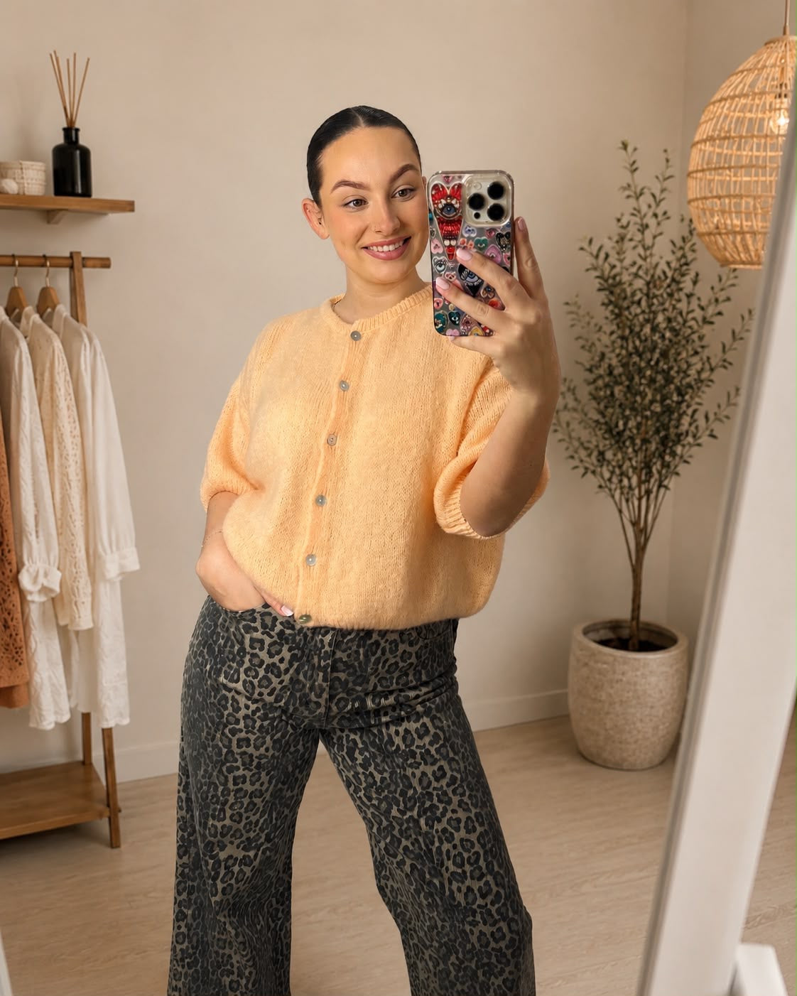 Maddie Mohair Short Sleeved Cardigan