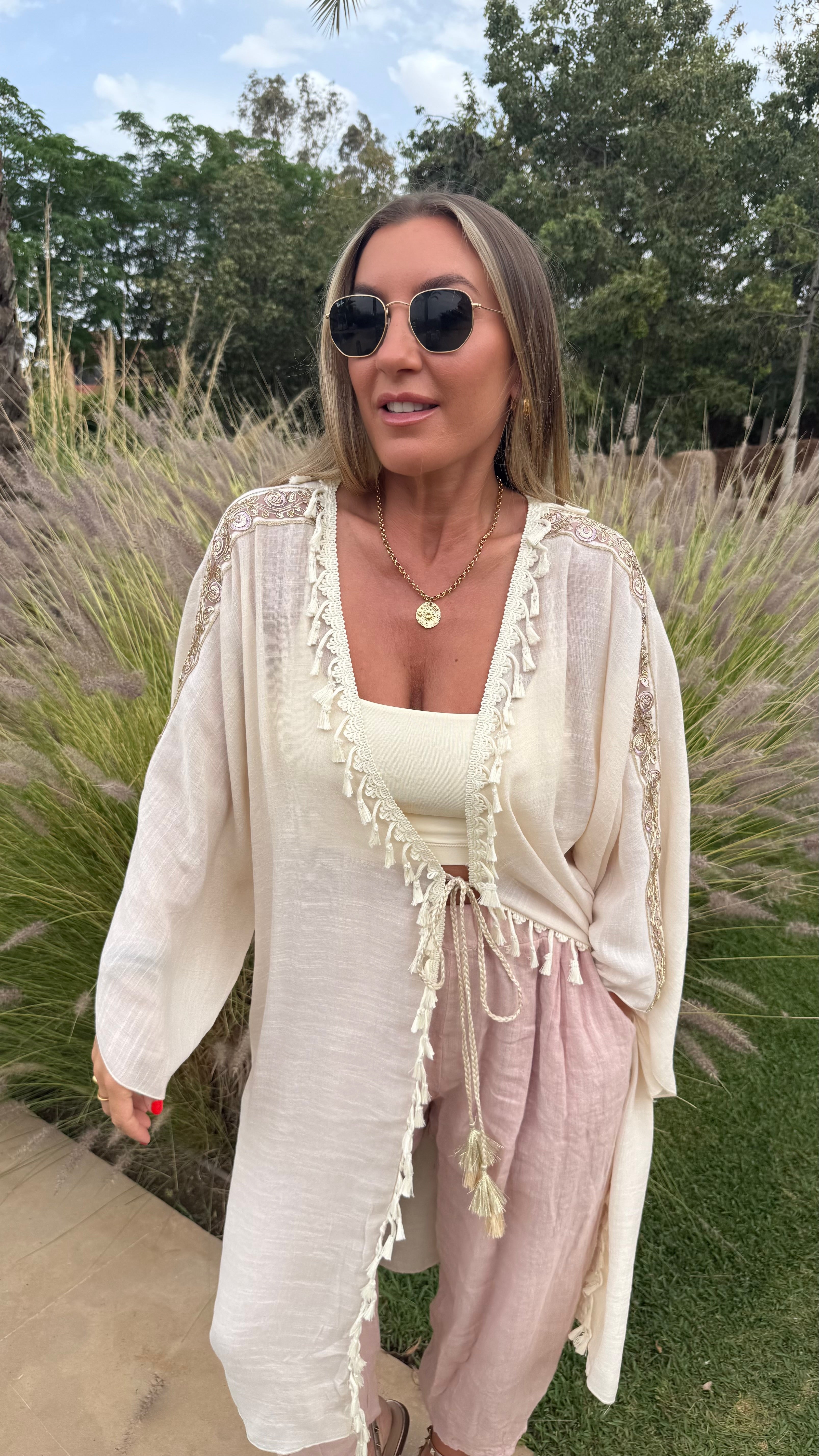Adelina Tassel Kimono