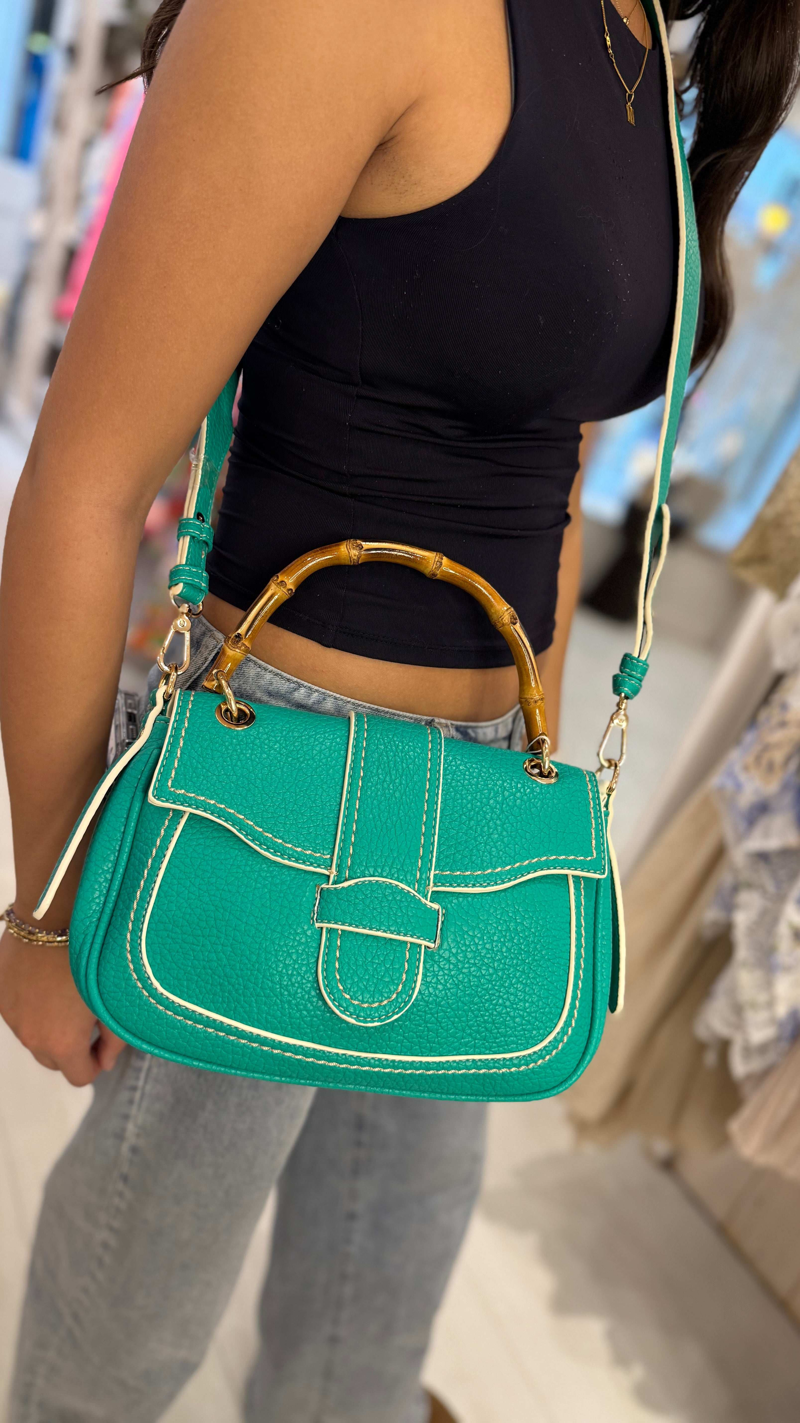 Mikasa Bamboo Handle Bag