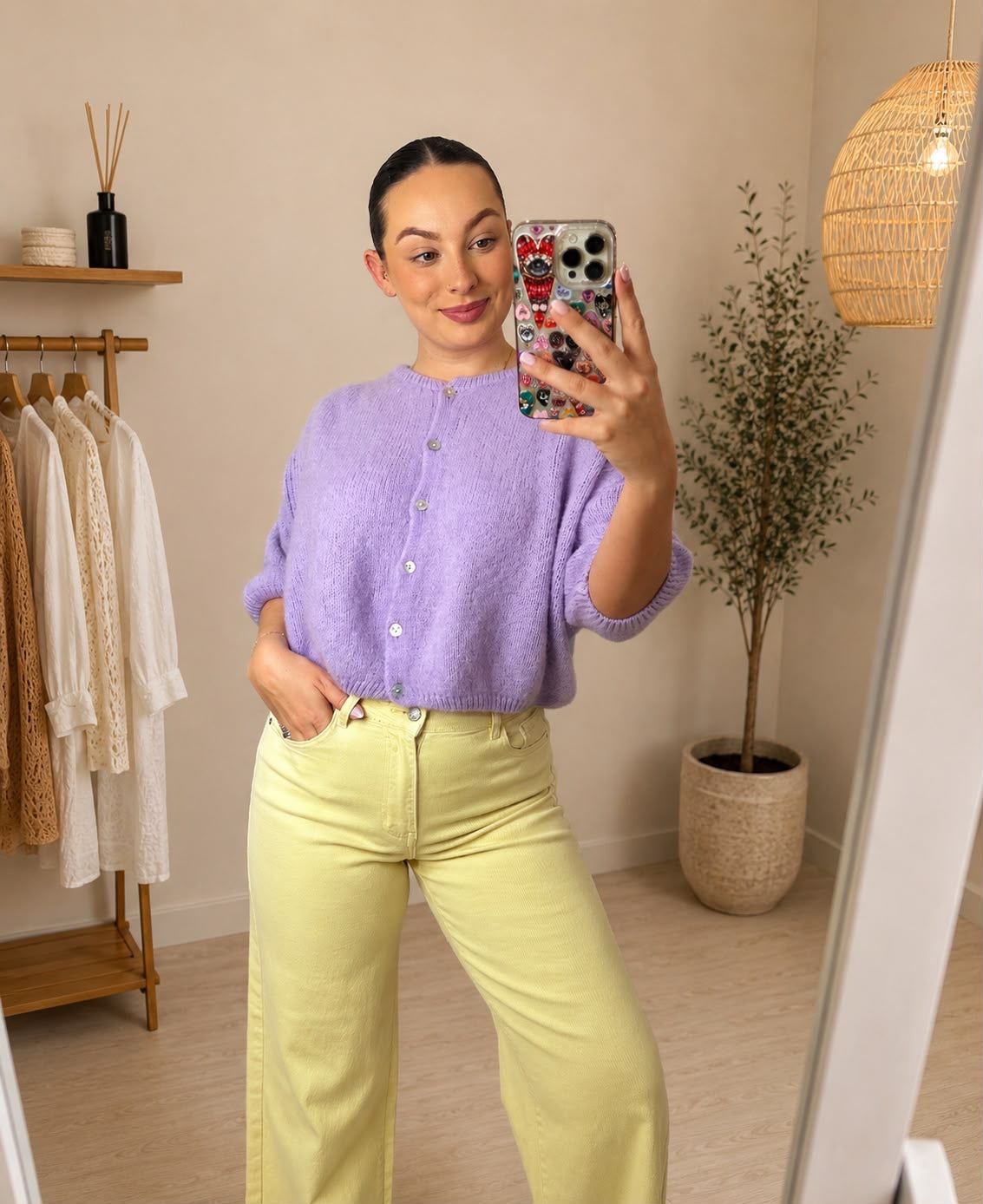 Maddie Mohair Short Sleeved Cardigan