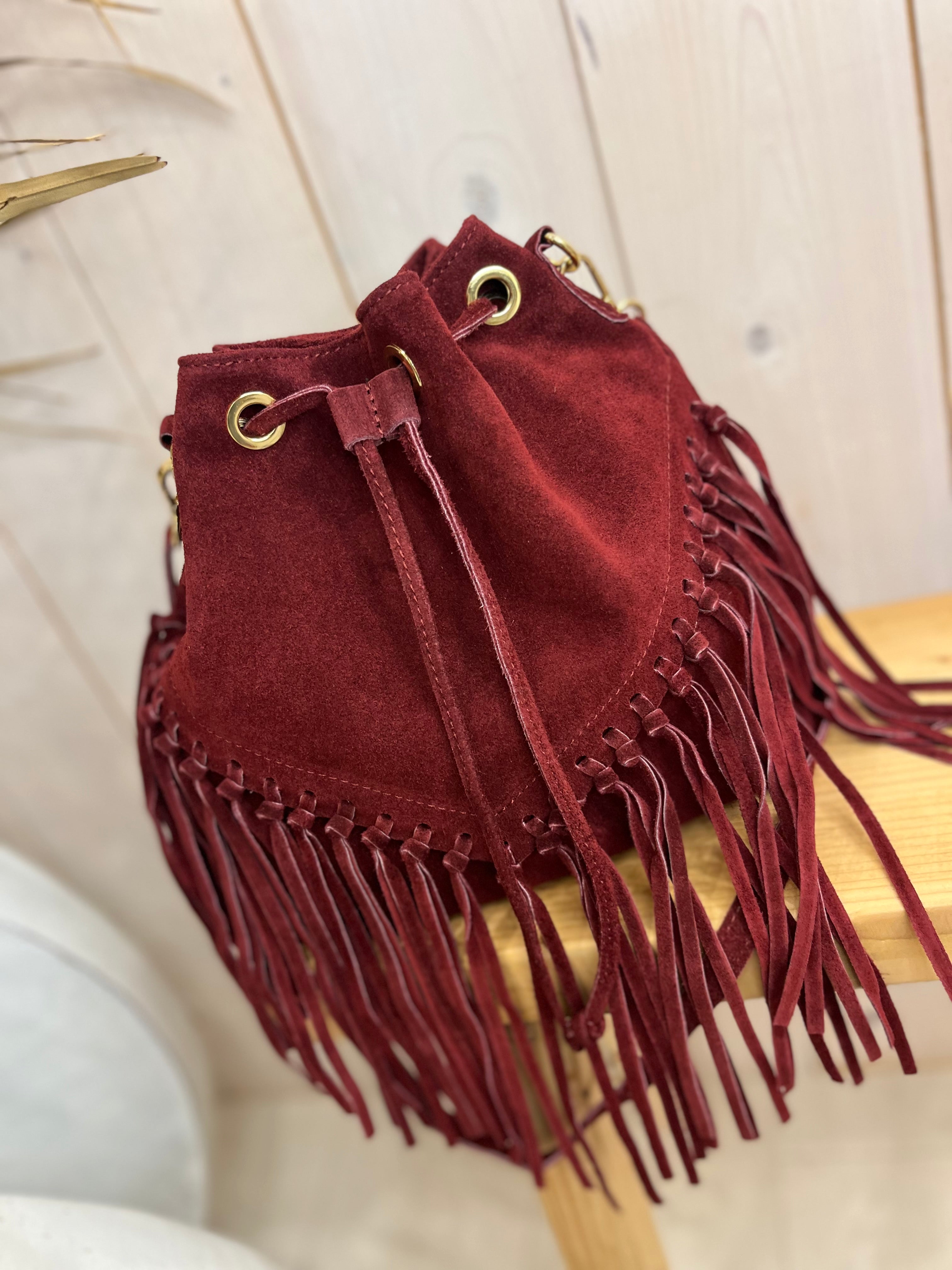 Suede Tassel Bag