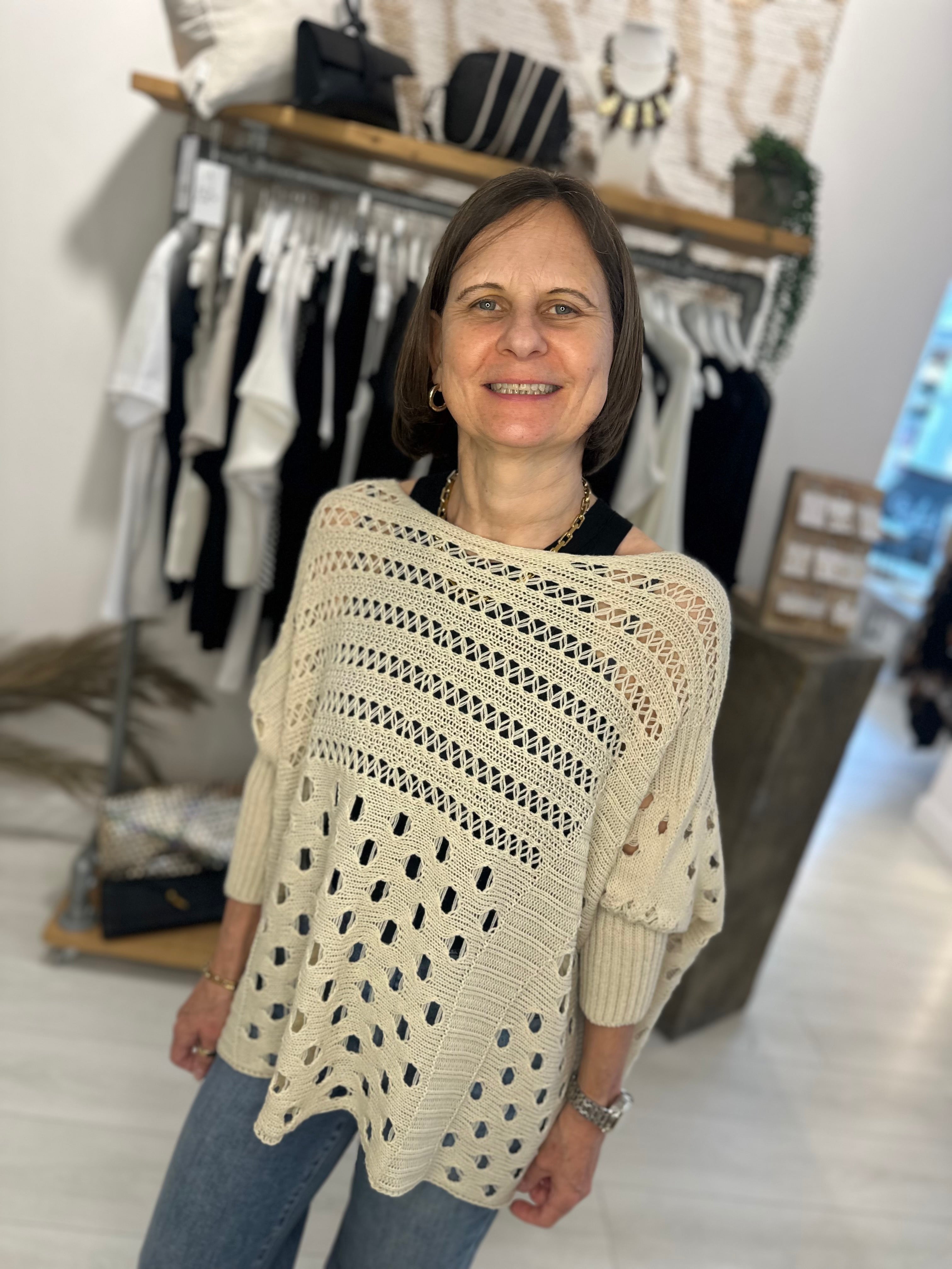 Ruby Crochet Boxy Jumper