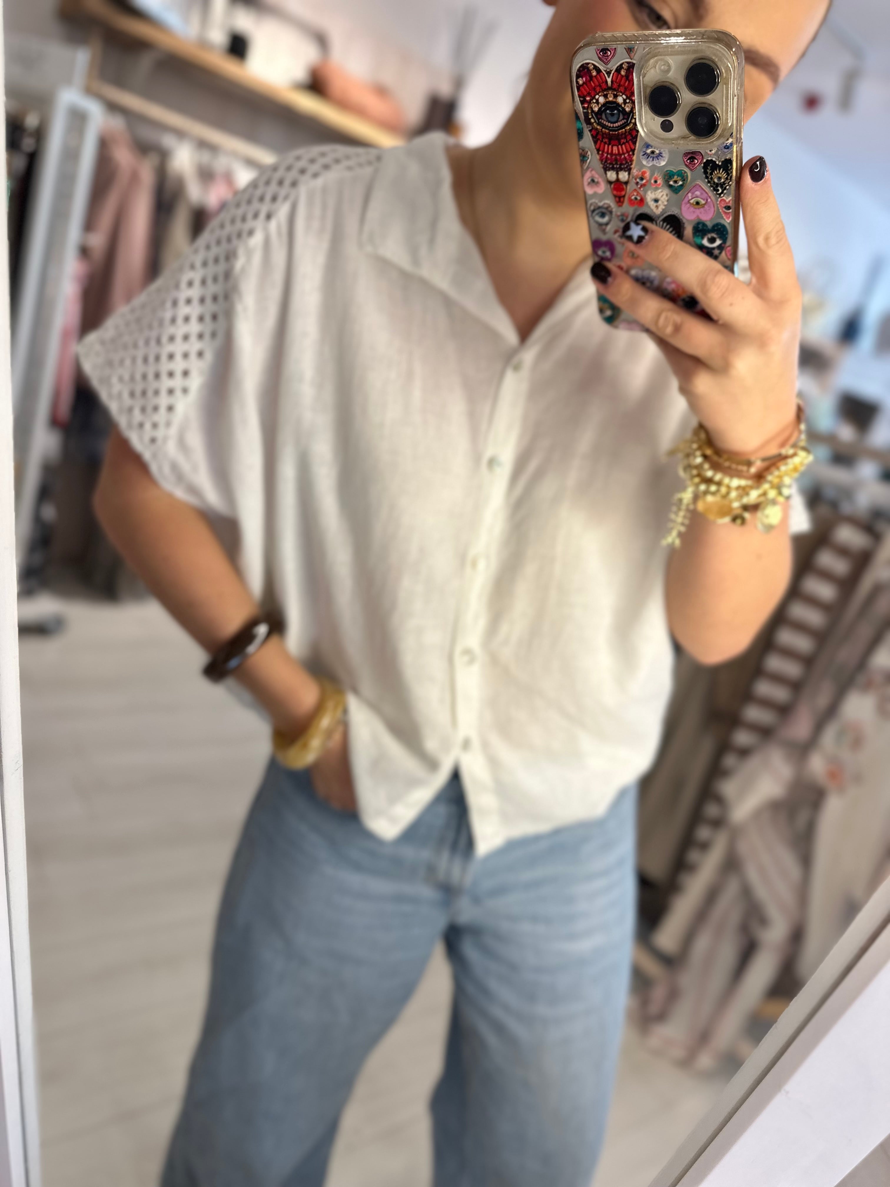 Carrie Crochet Shirt