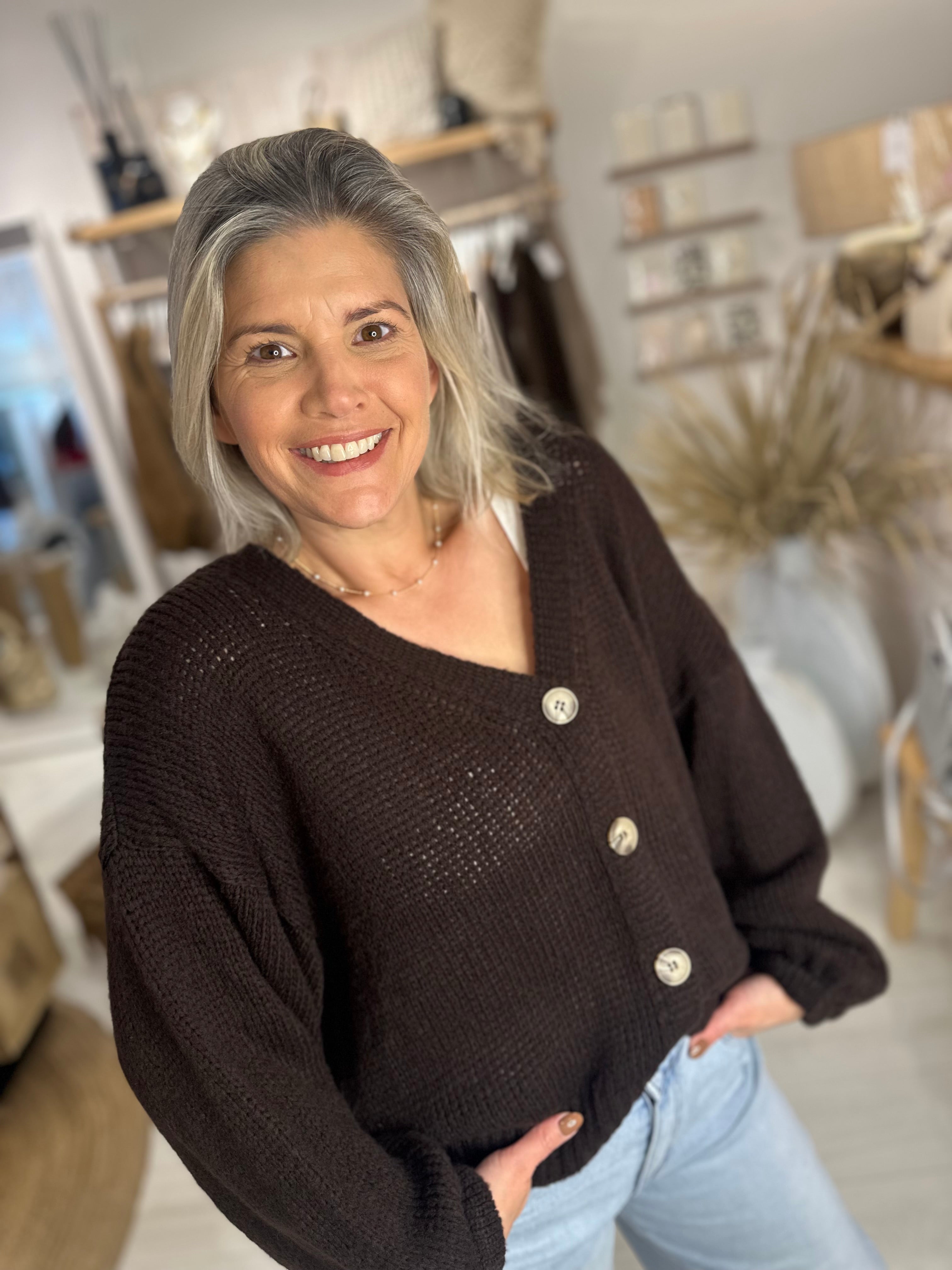 Brienne Button Front Cardigan