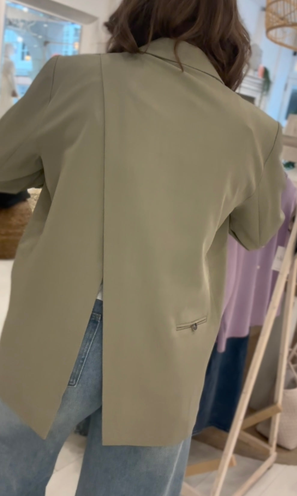 Lizzie Open Back Blazer