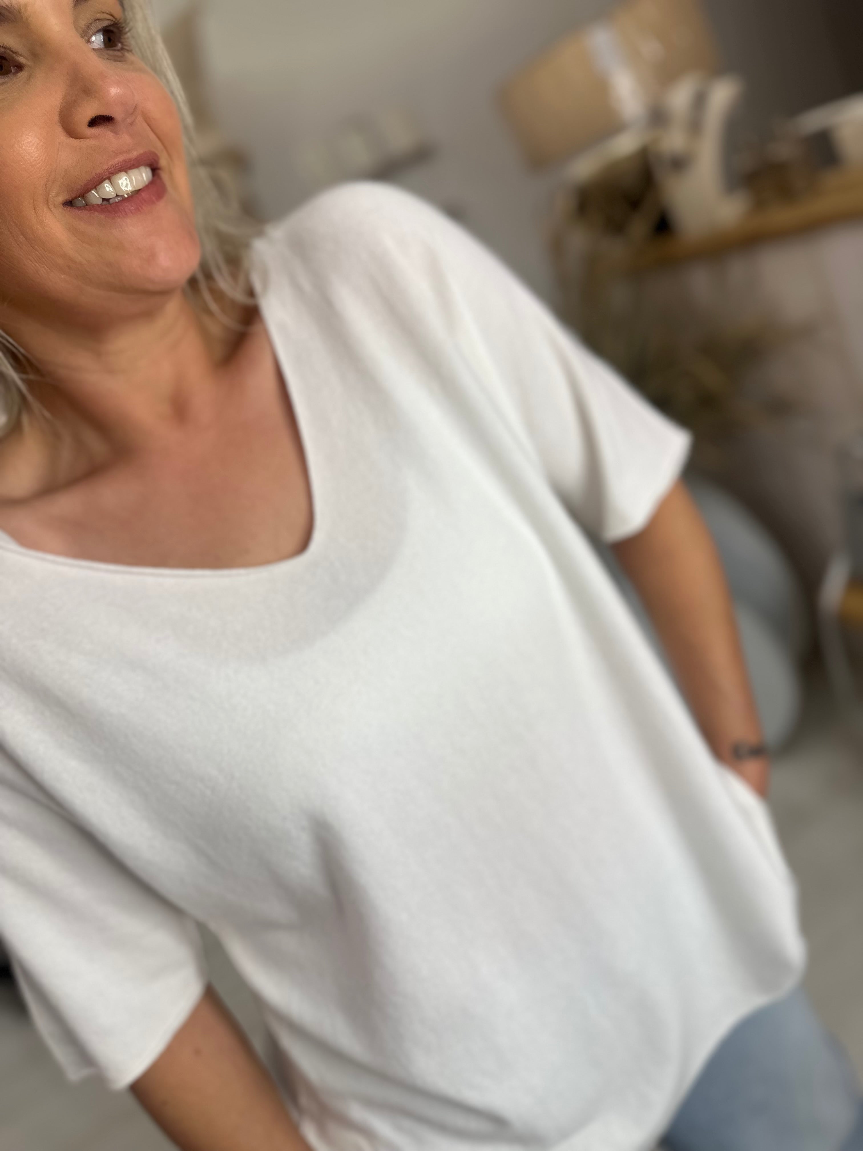 Valencia V- Neck Italian Knit