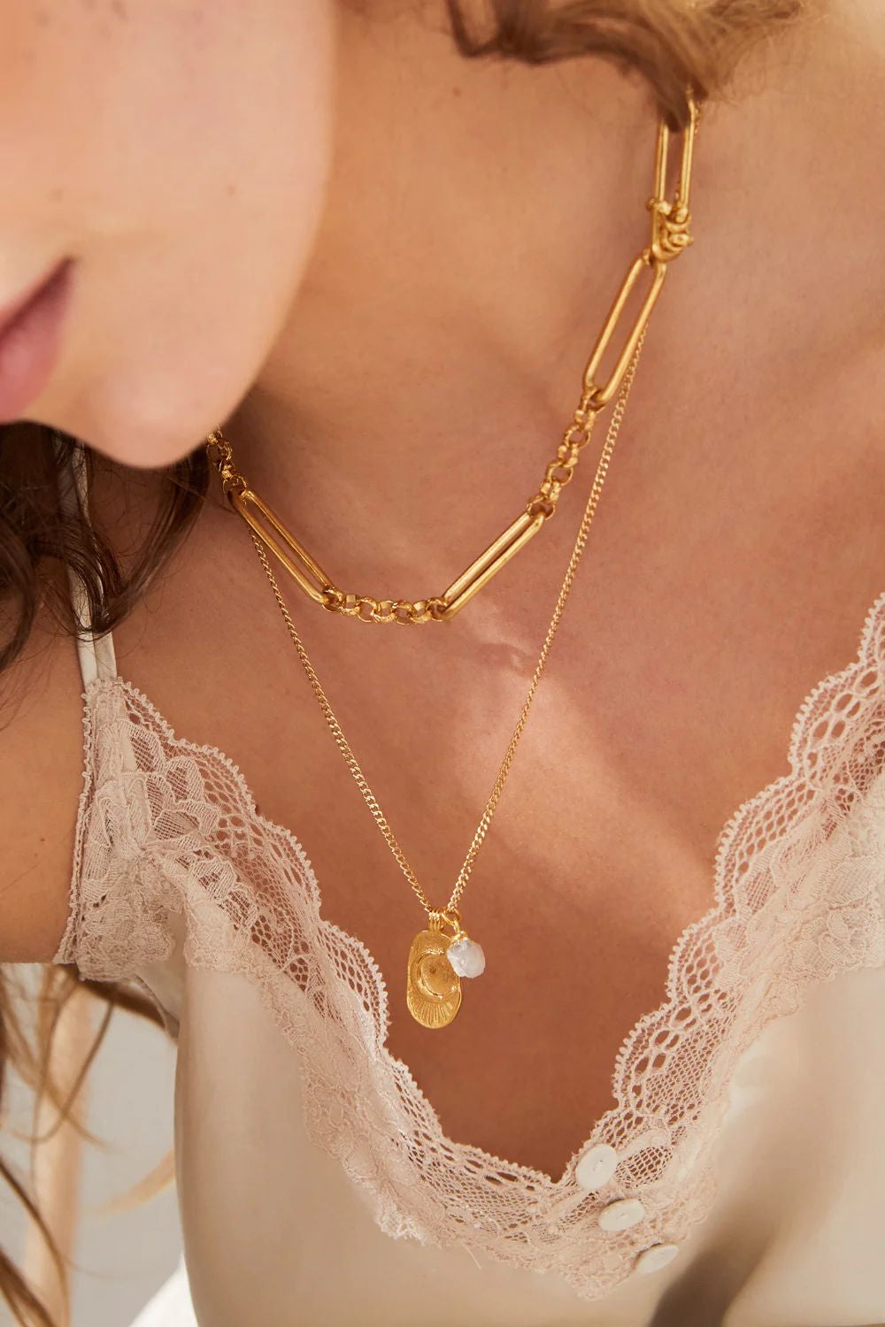 Luna Moonstone Necklace