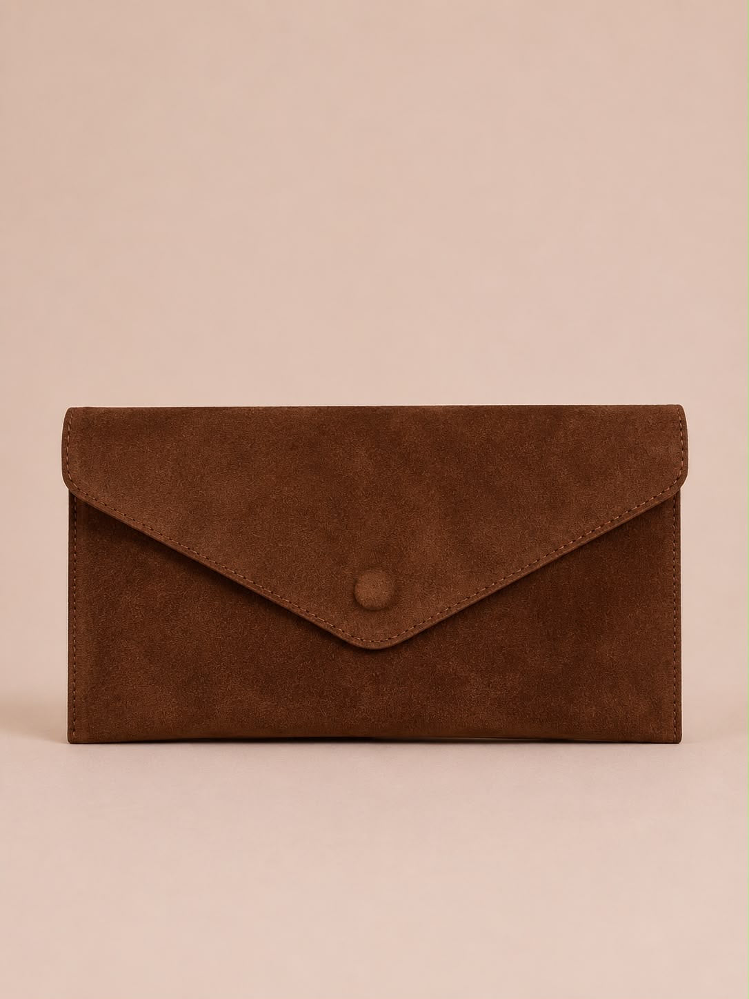 Alissa Envelope Suede Clutch