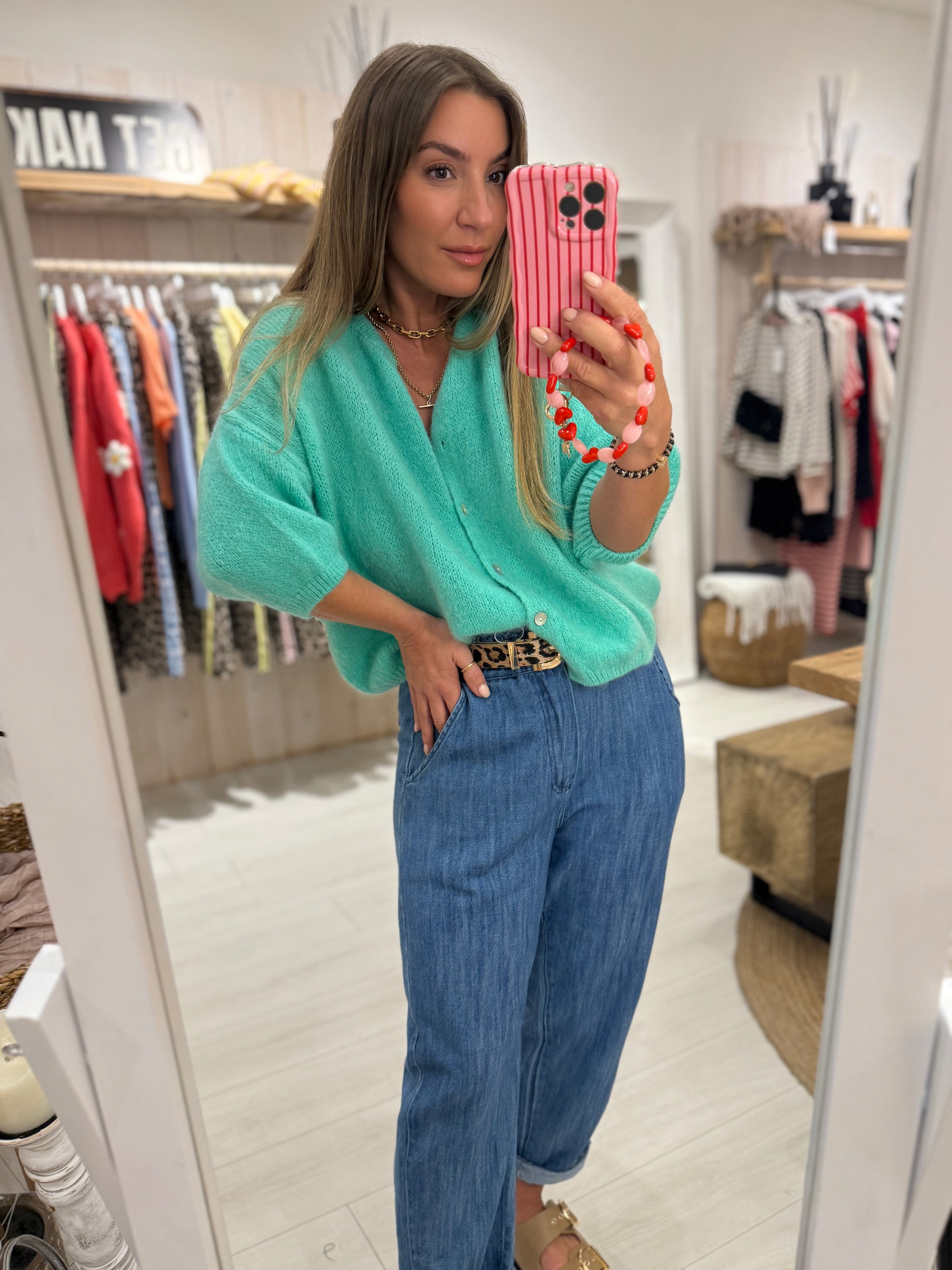 Maddie Mohair Short Sleeved Cardigan