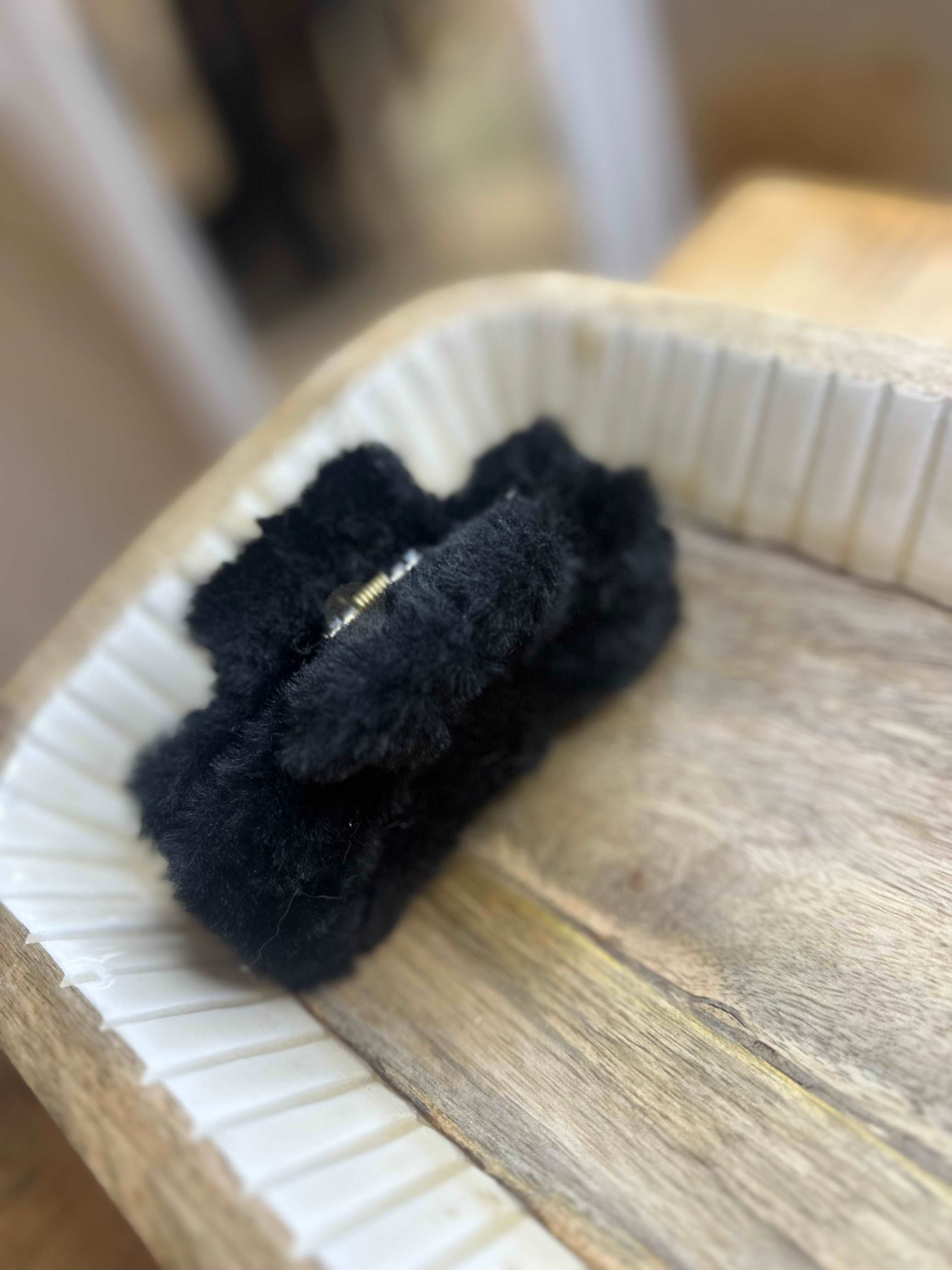 Faux Fur Claw Clip