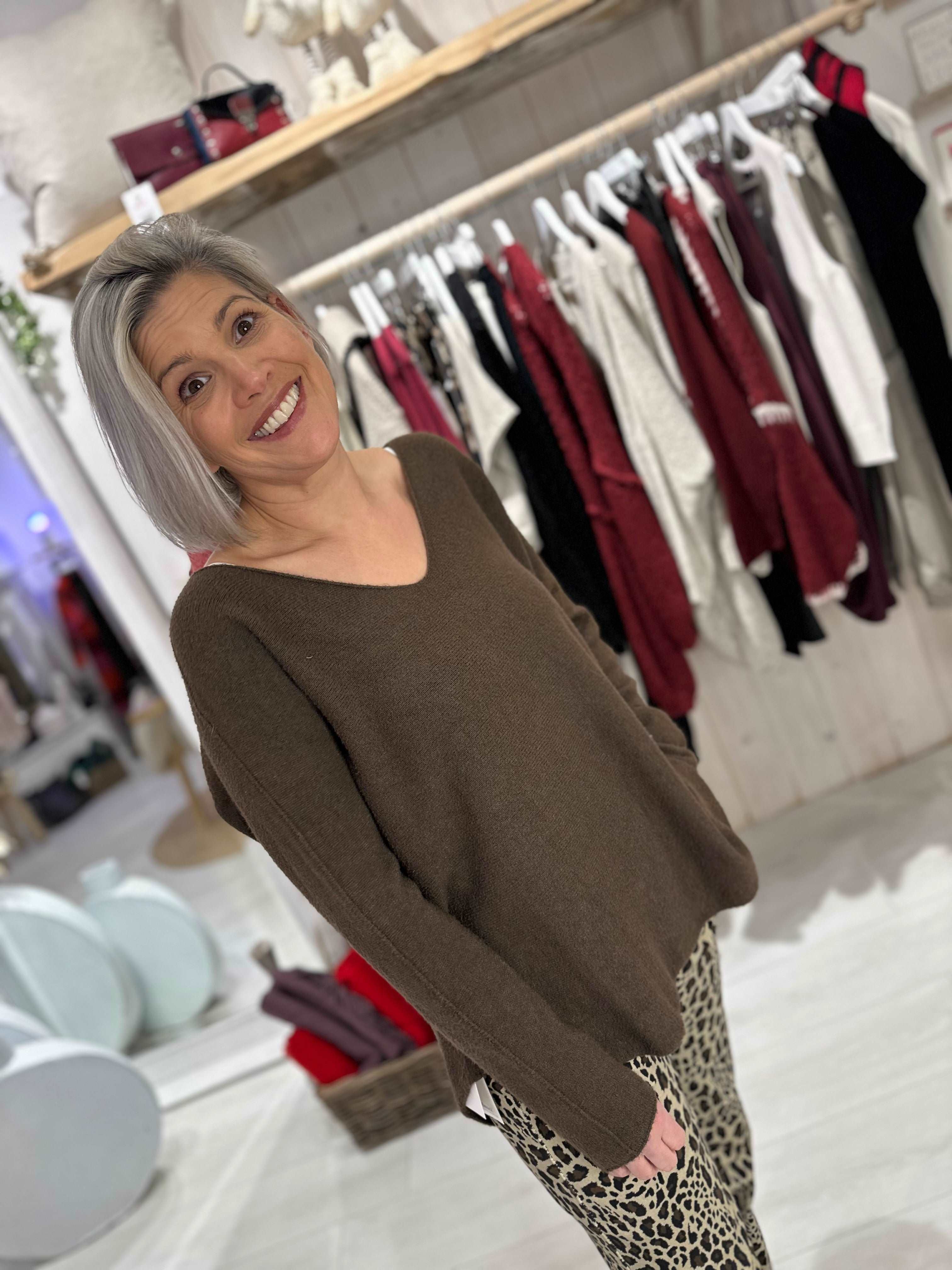 V-Neck Soft 'Made In Italy' Knit