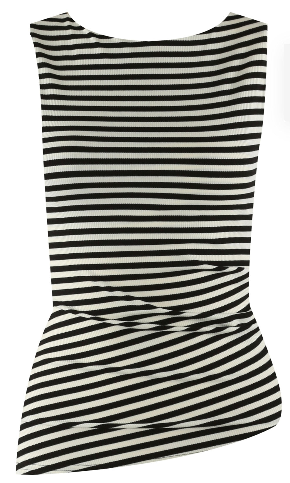 Emery Striped Asymmetric Top