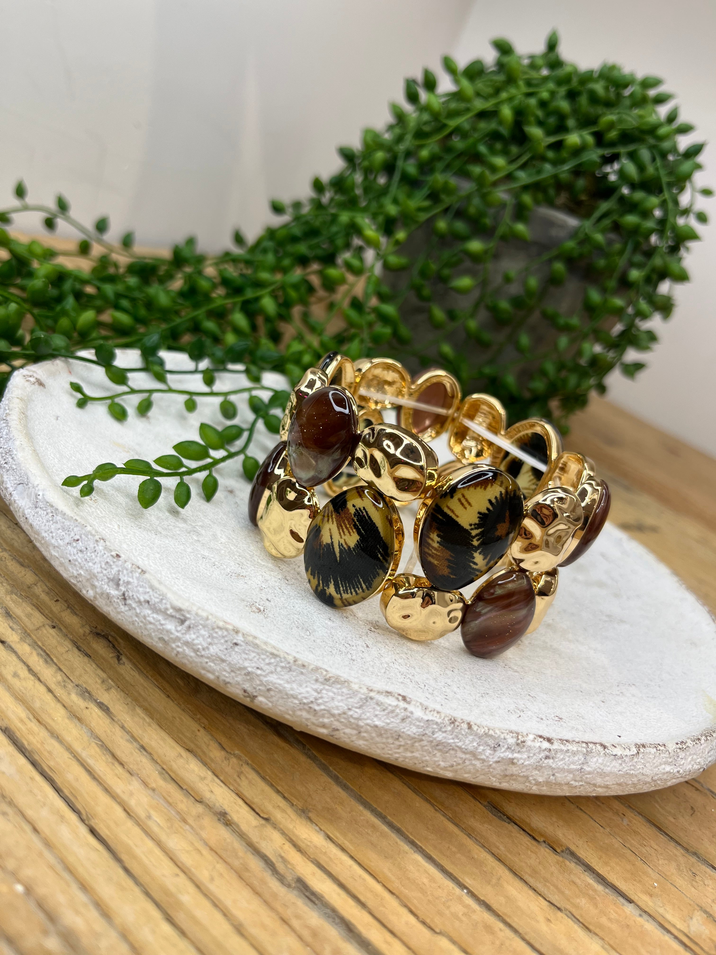 Iridescent Molten Bangle