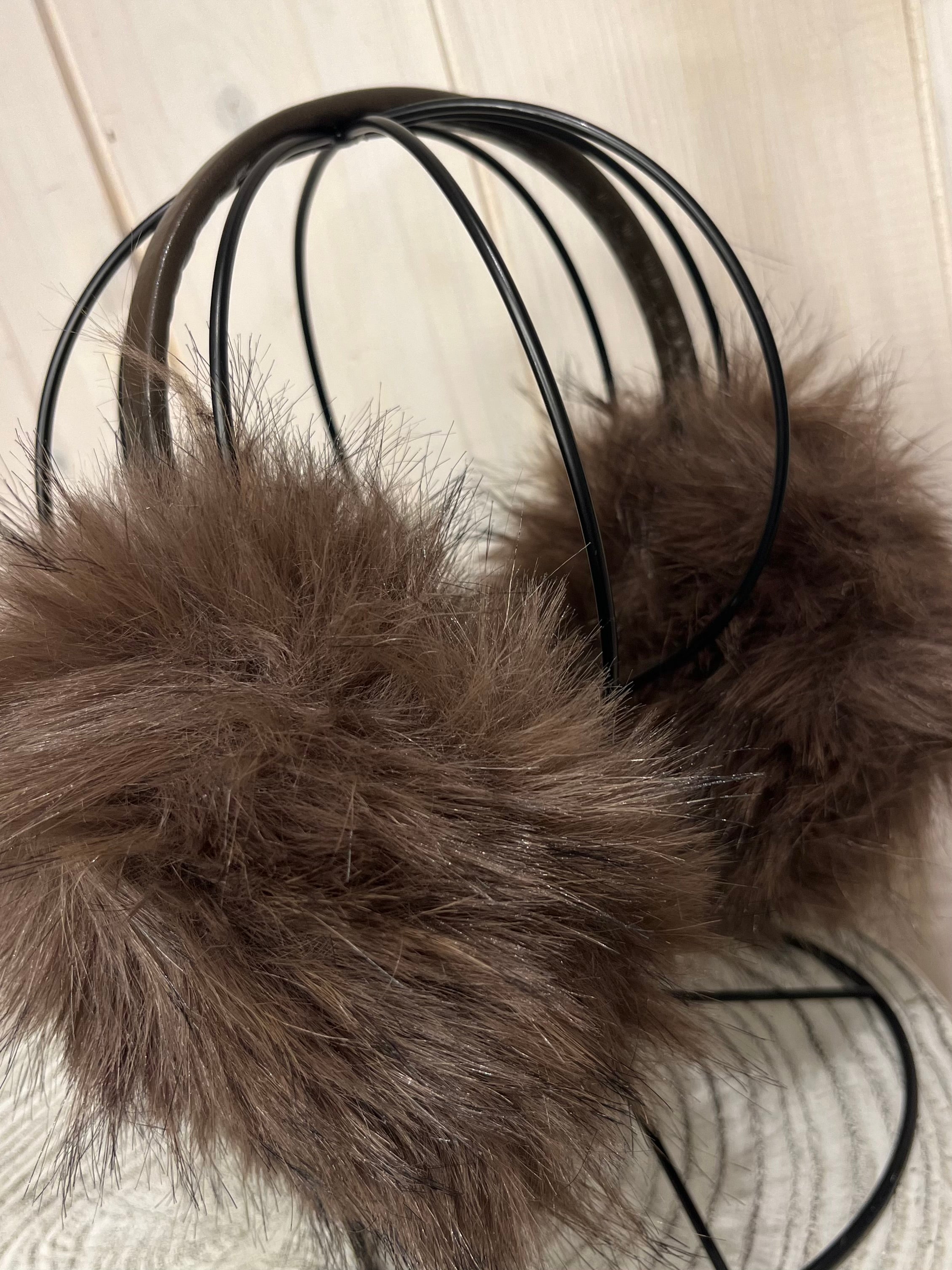 Fluffy Chocolate Earmuff