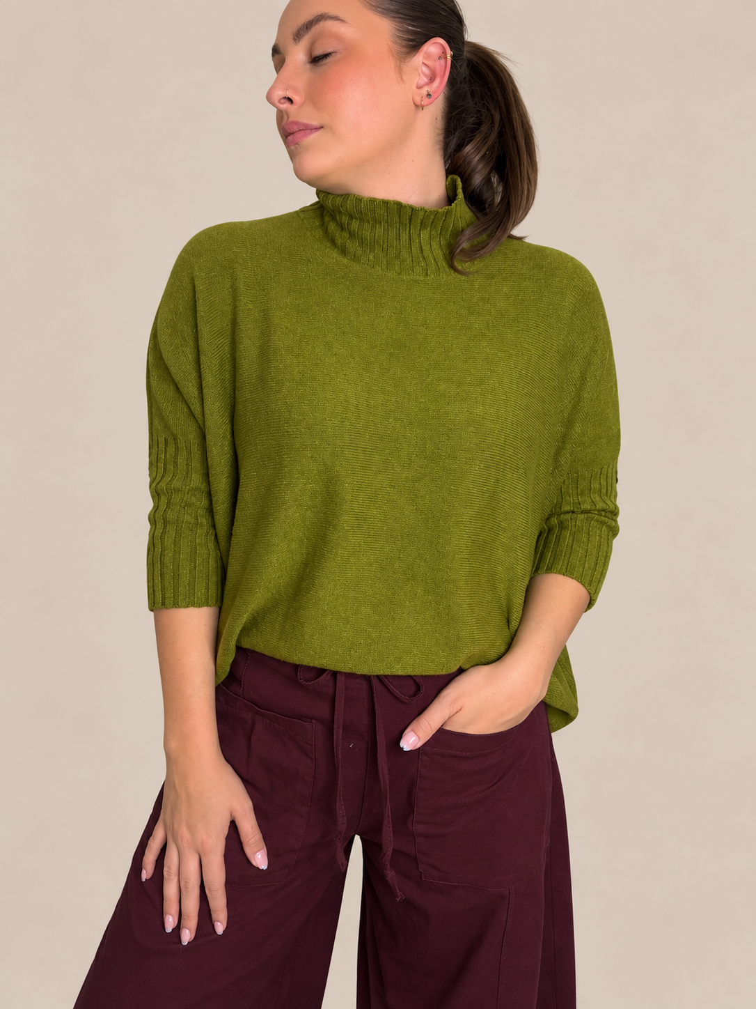 Layla High Neck Knit