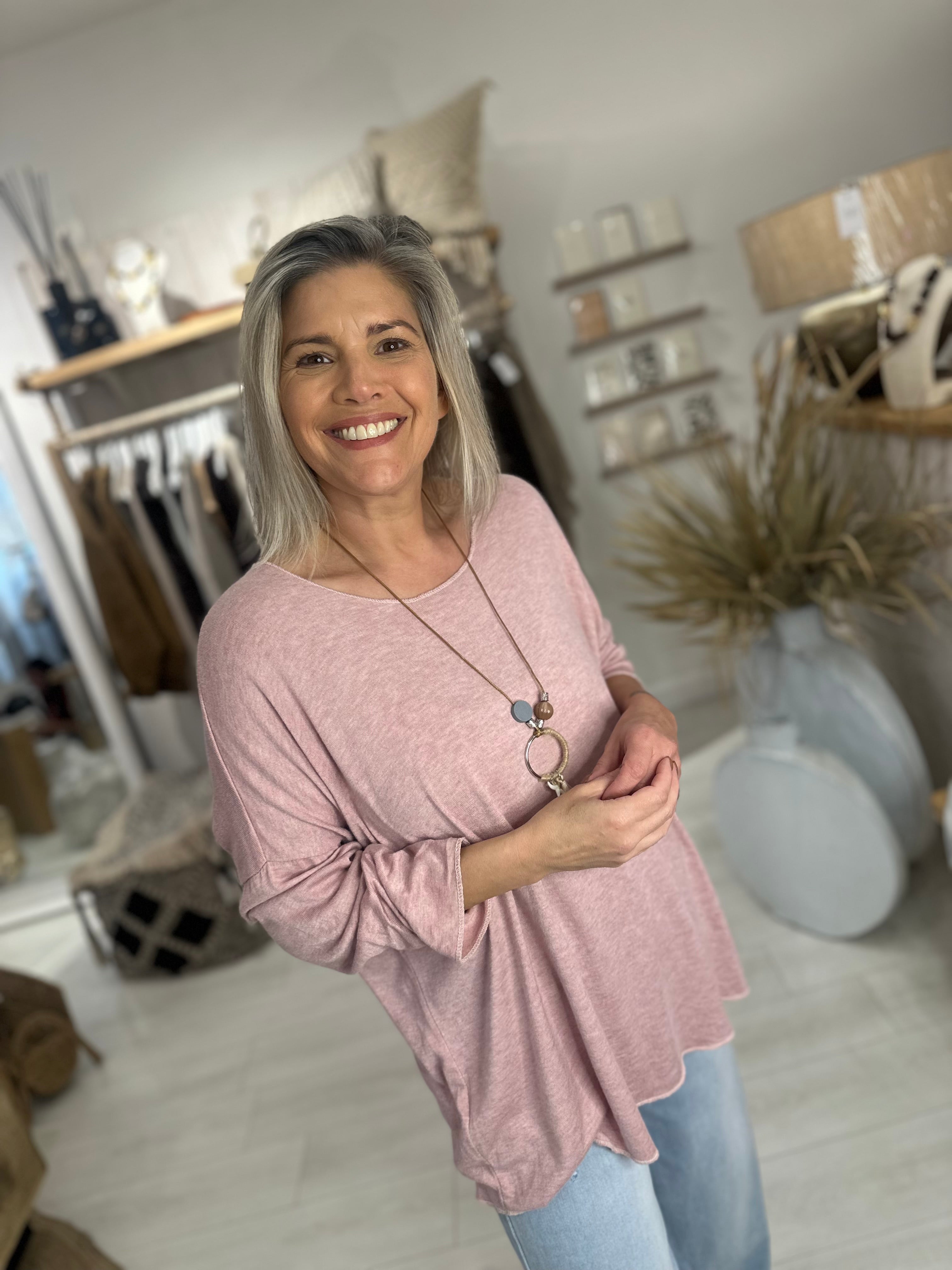 Gabriela Fine Knit & Necklace