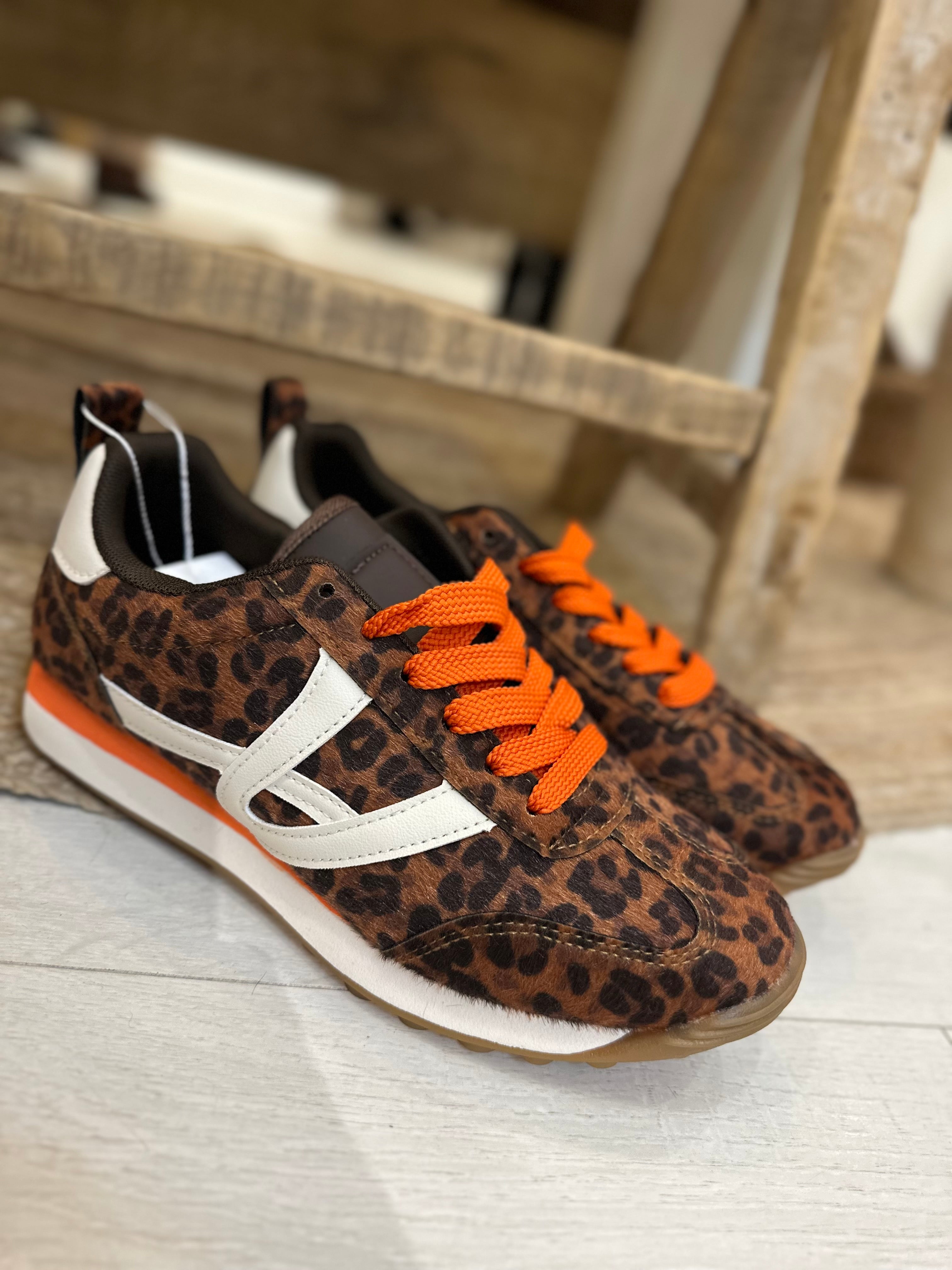 Leopard Texture Sneakers