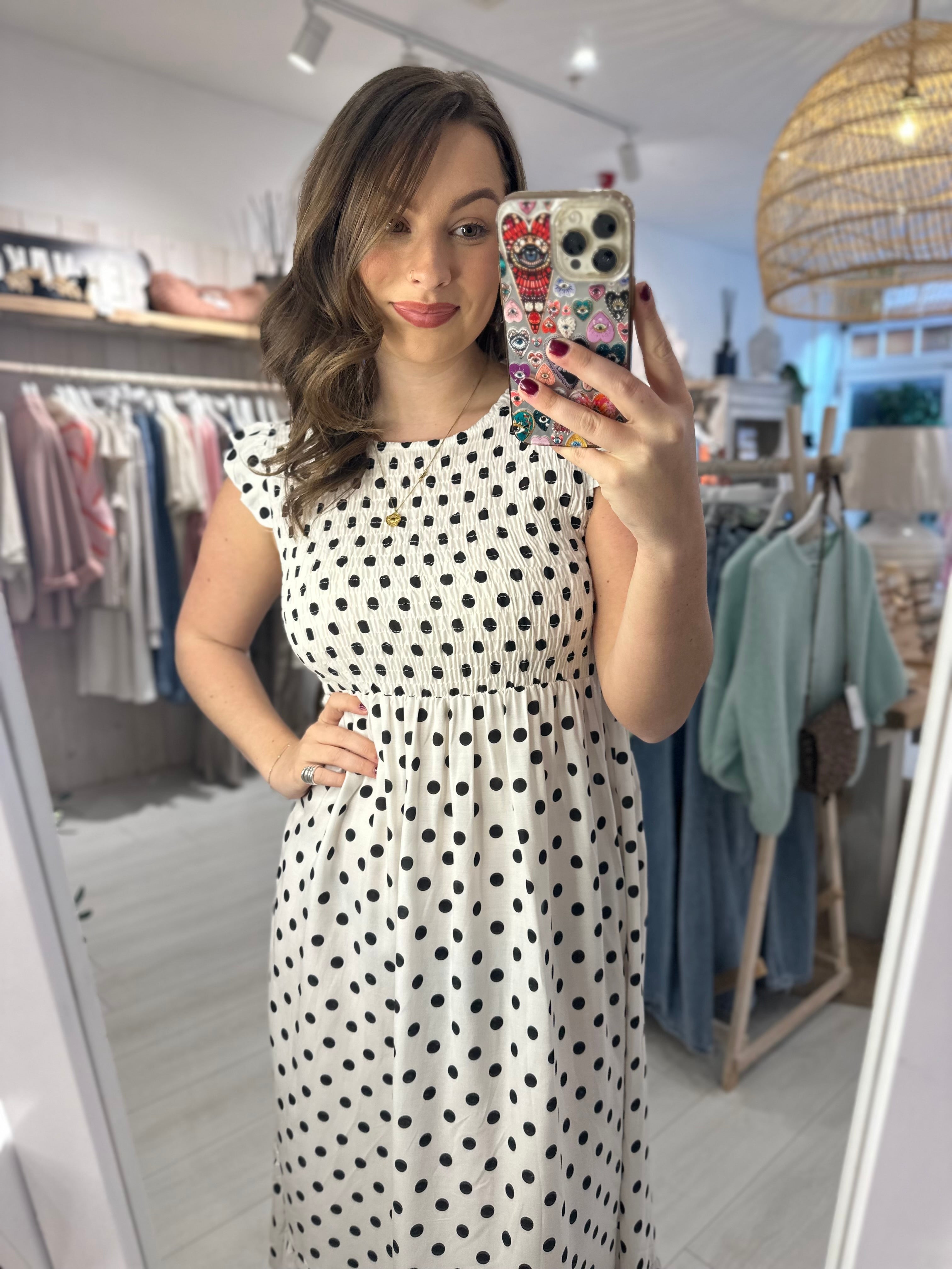 Bethan Polka Dot Maxi