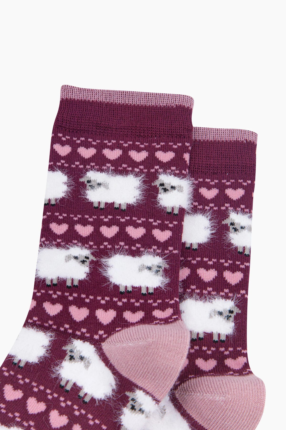Berry Sheep Fluffy Bamboo Socks