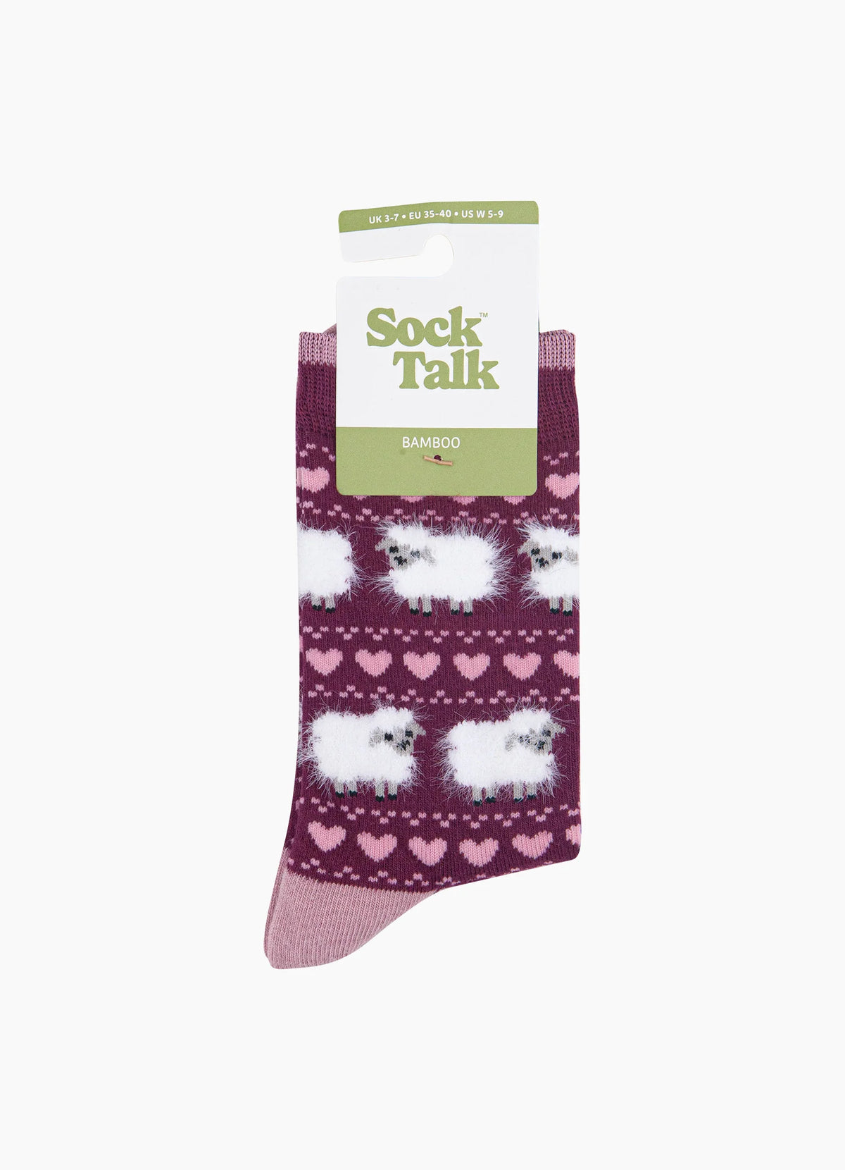 Berry Sheep Fluffy Bamboo Socks