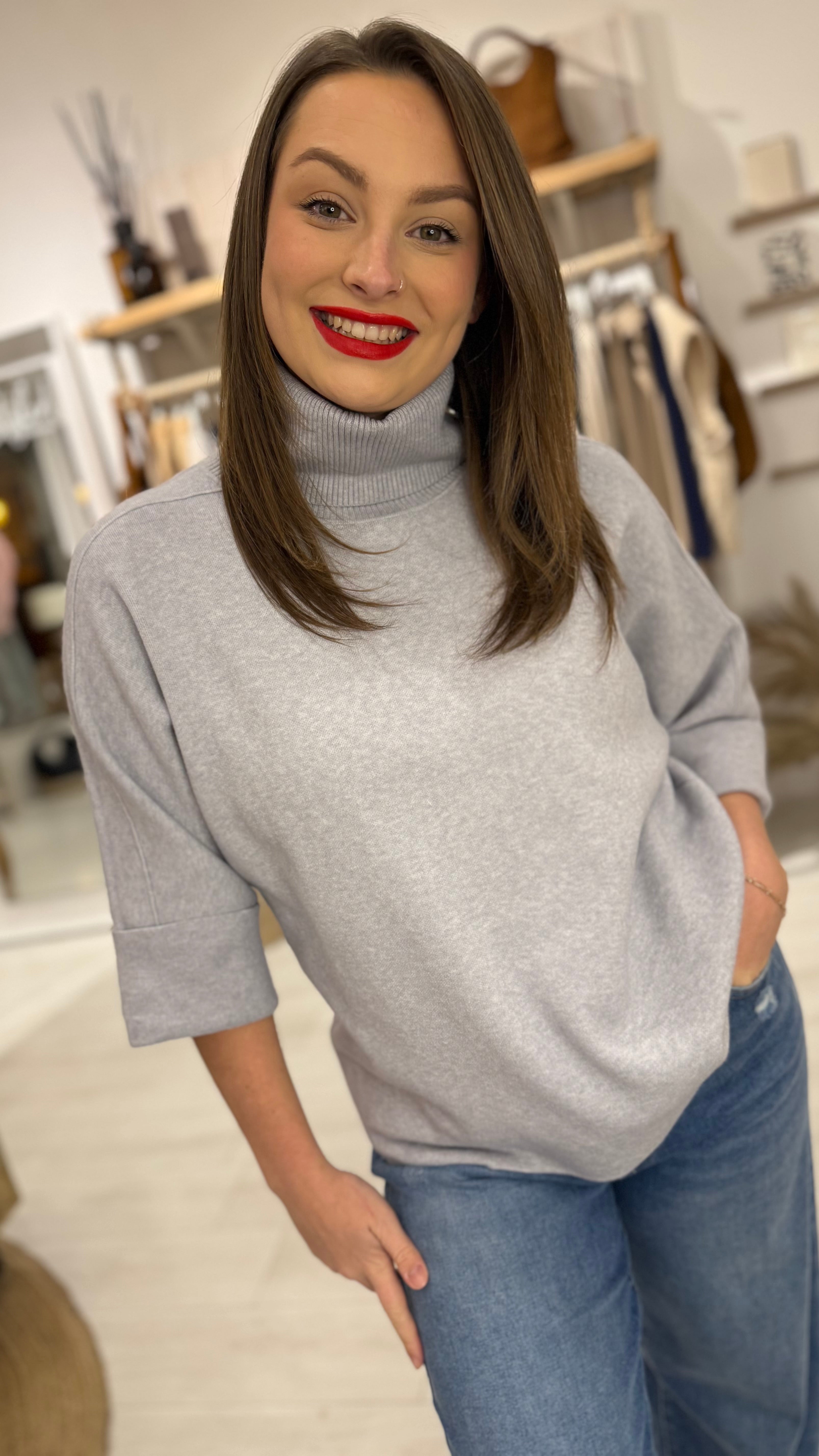 Brigitte Roll Neck Knit