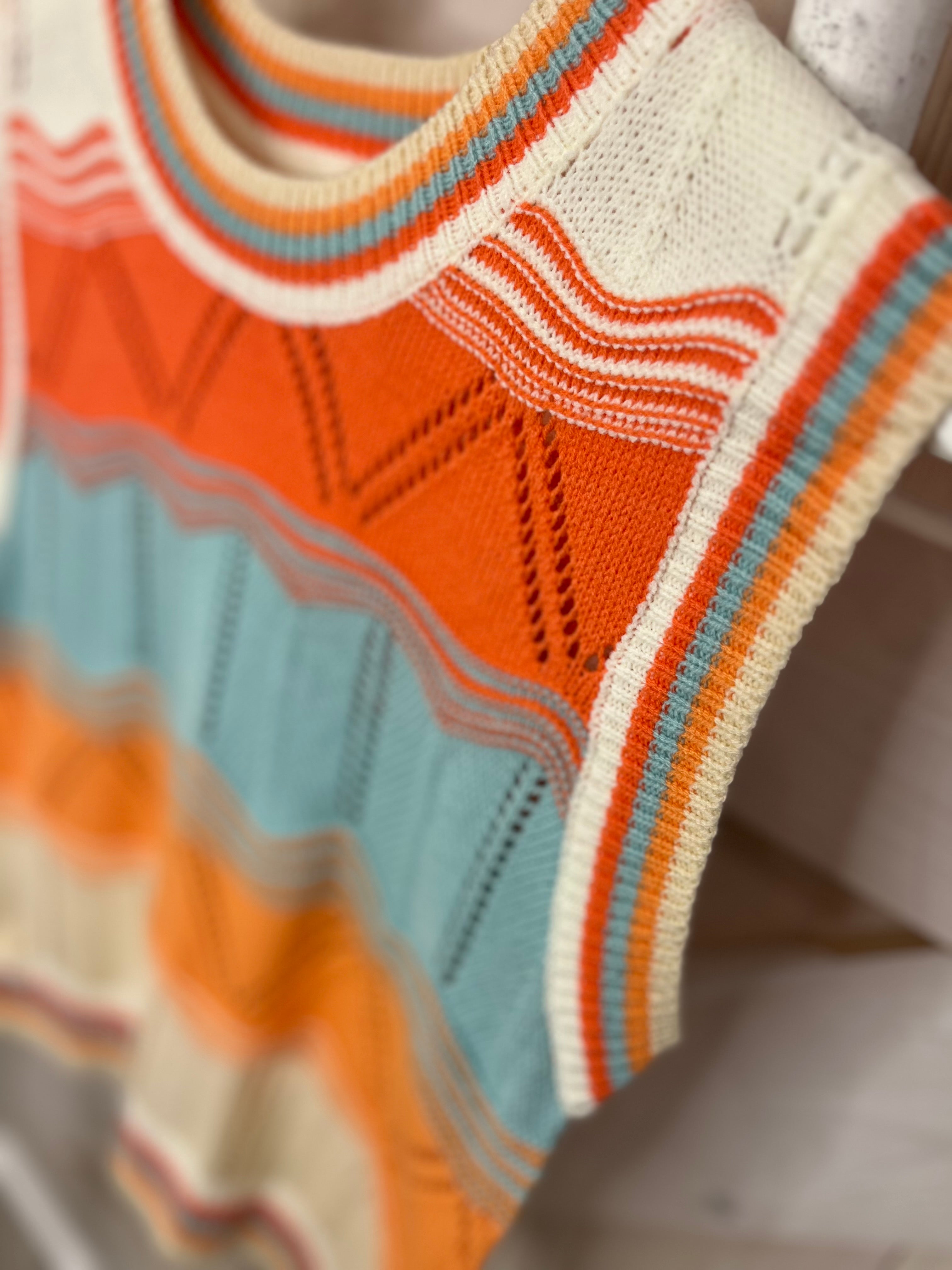 Leanne Patterned Tank Knit