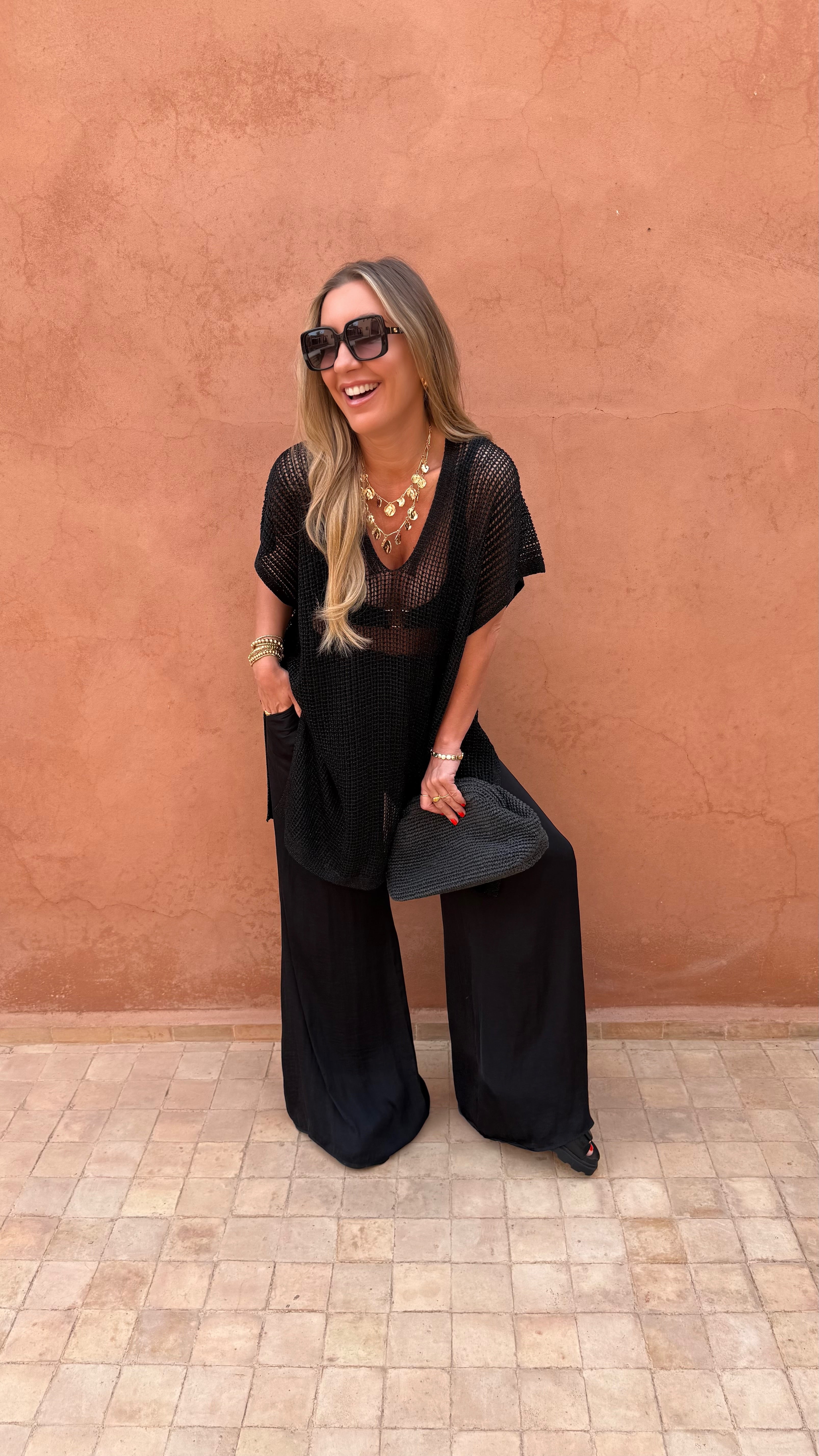 Malika Crochet Kimono Dress
