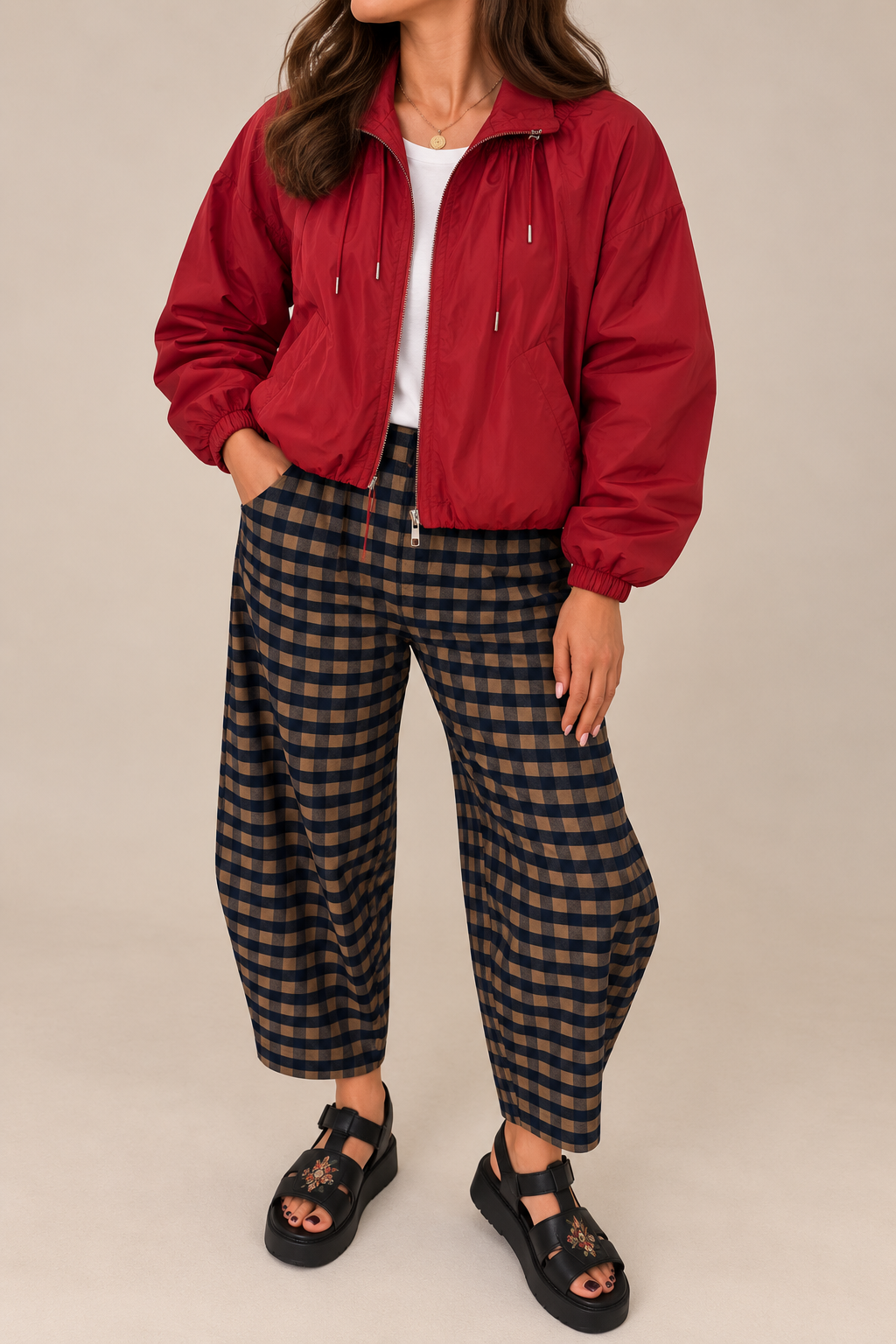 Reign Funnel Bomber Jacket