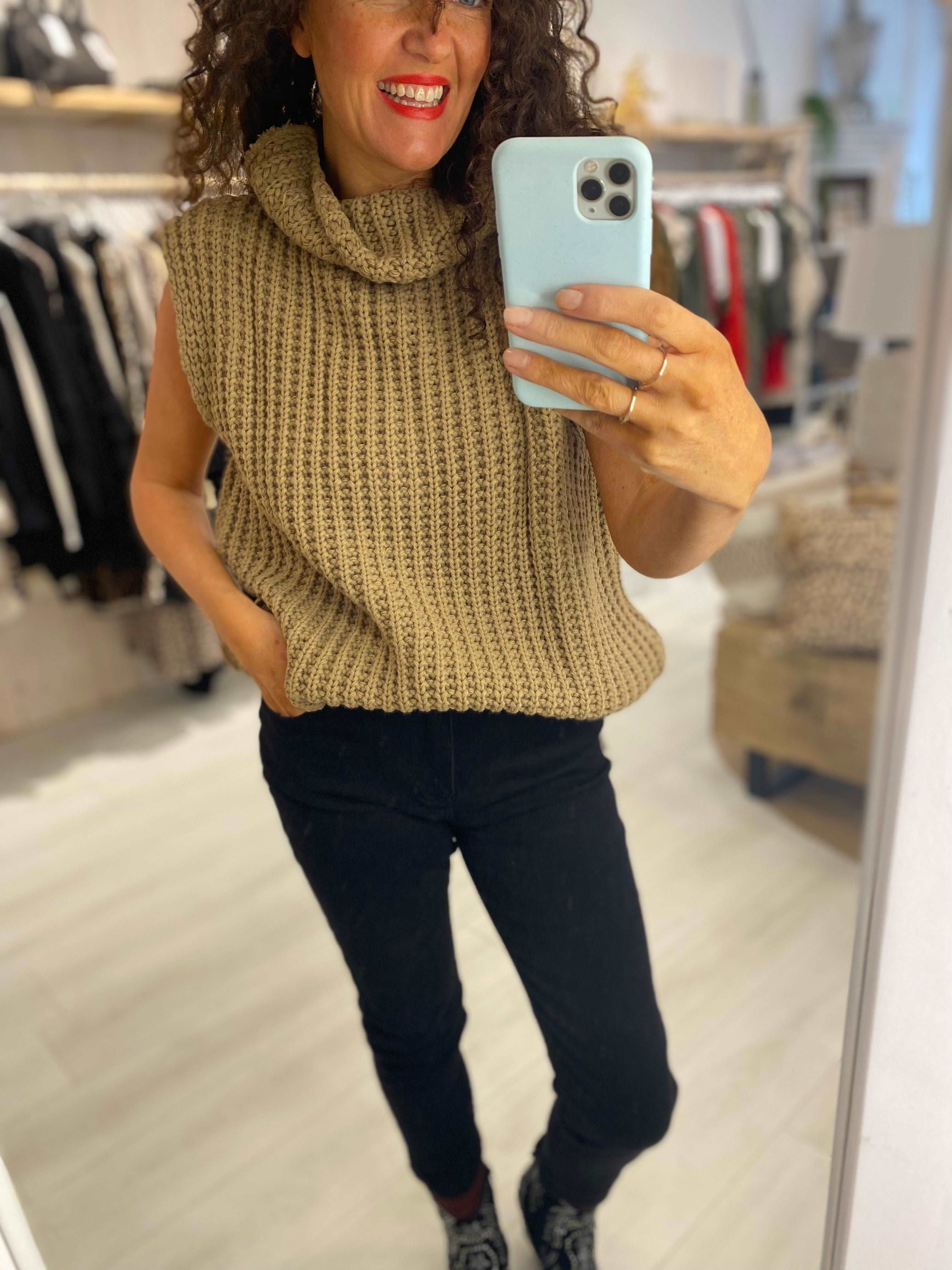Salima Roll Neck Tank