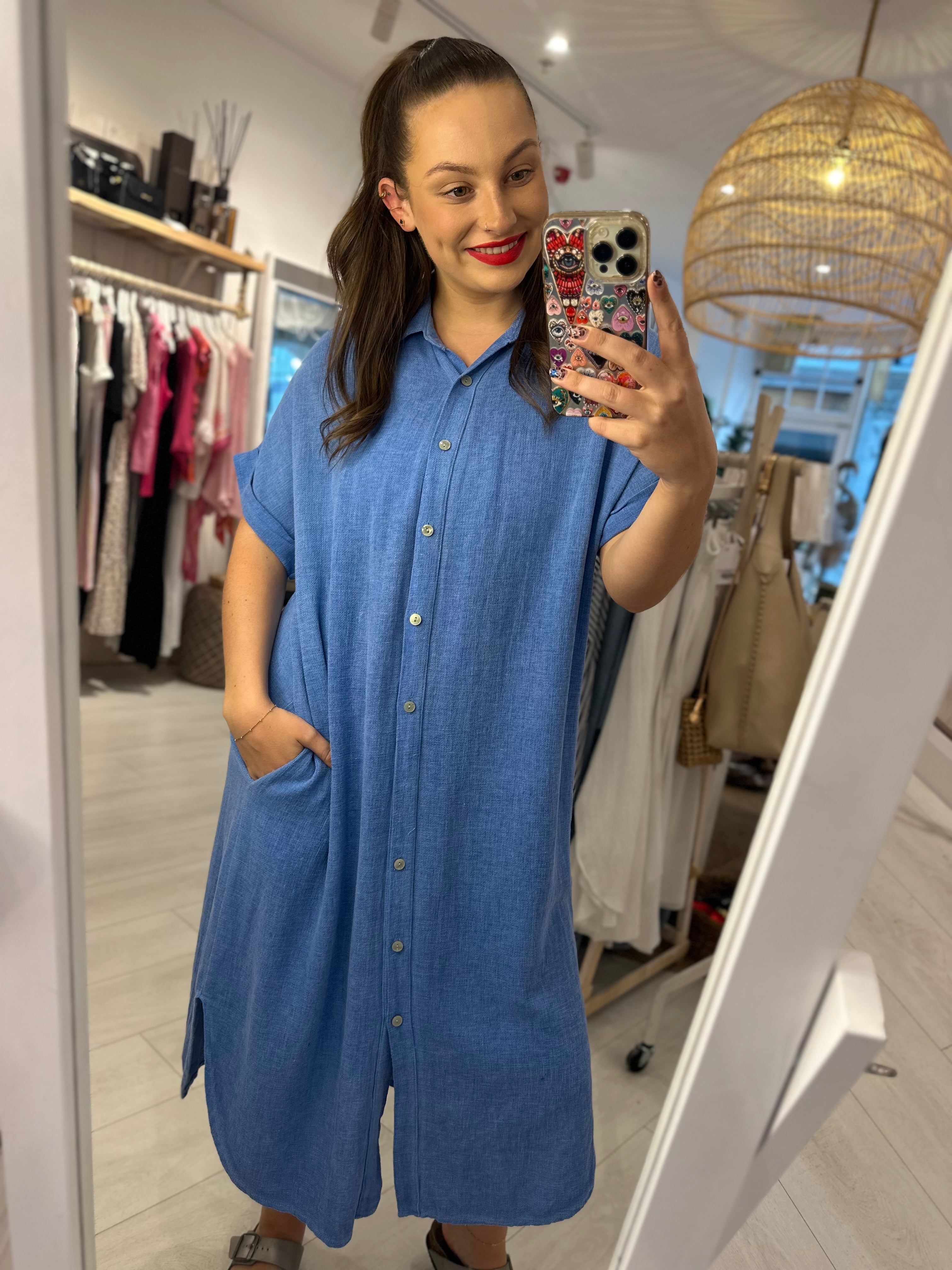 Carly Cheesecloth Midi Dress