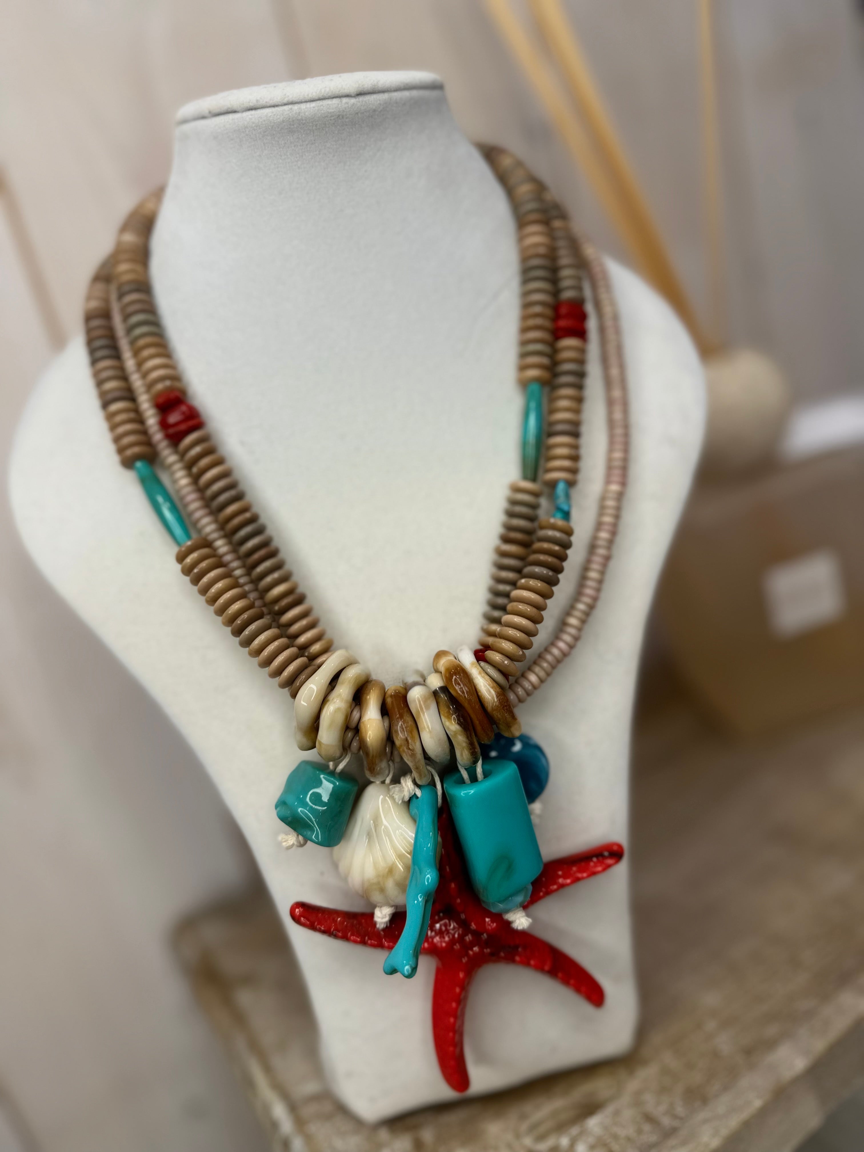 Starfish Beaded Necklace