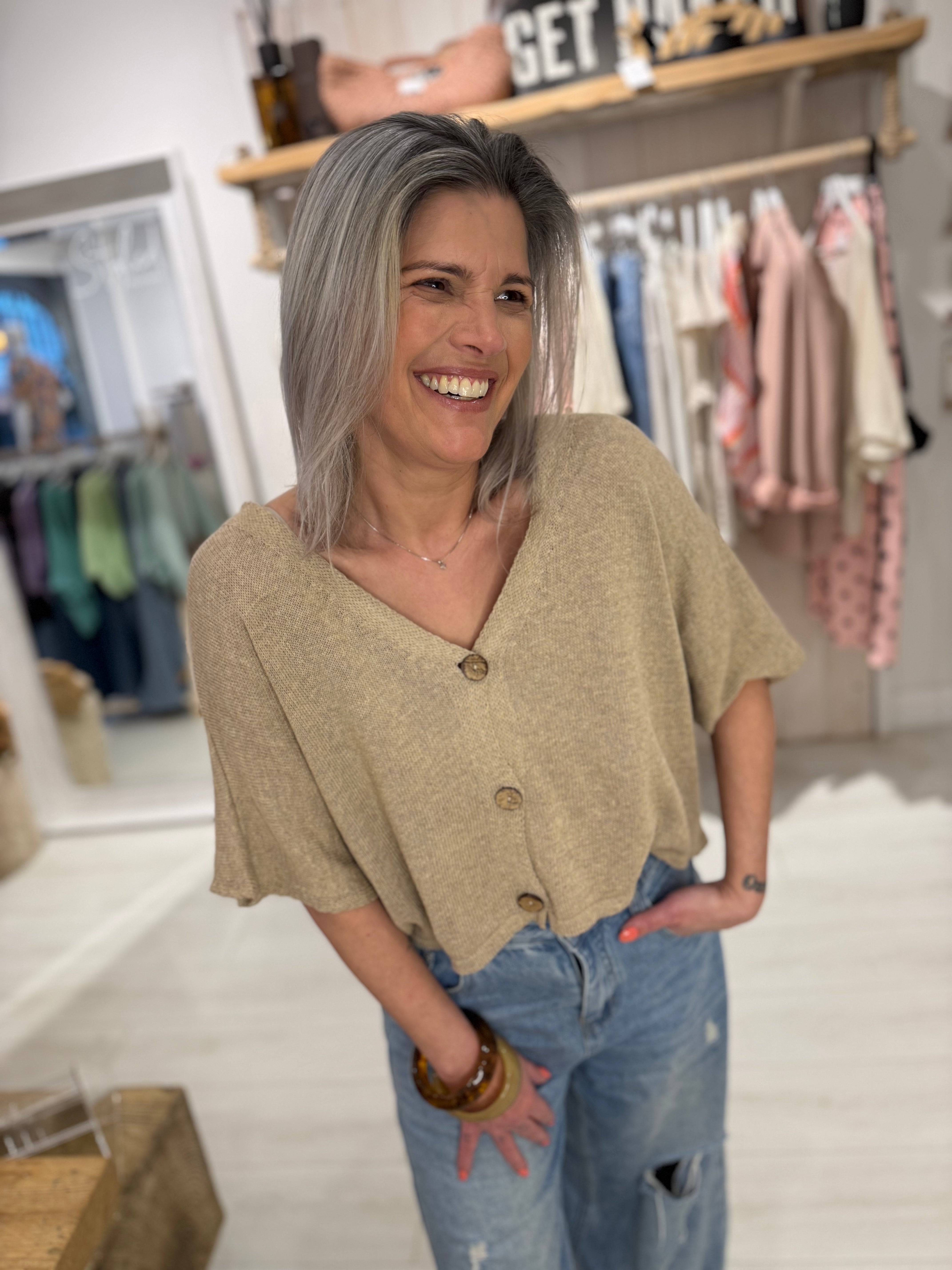 Fallon Loose Knit Cardigan