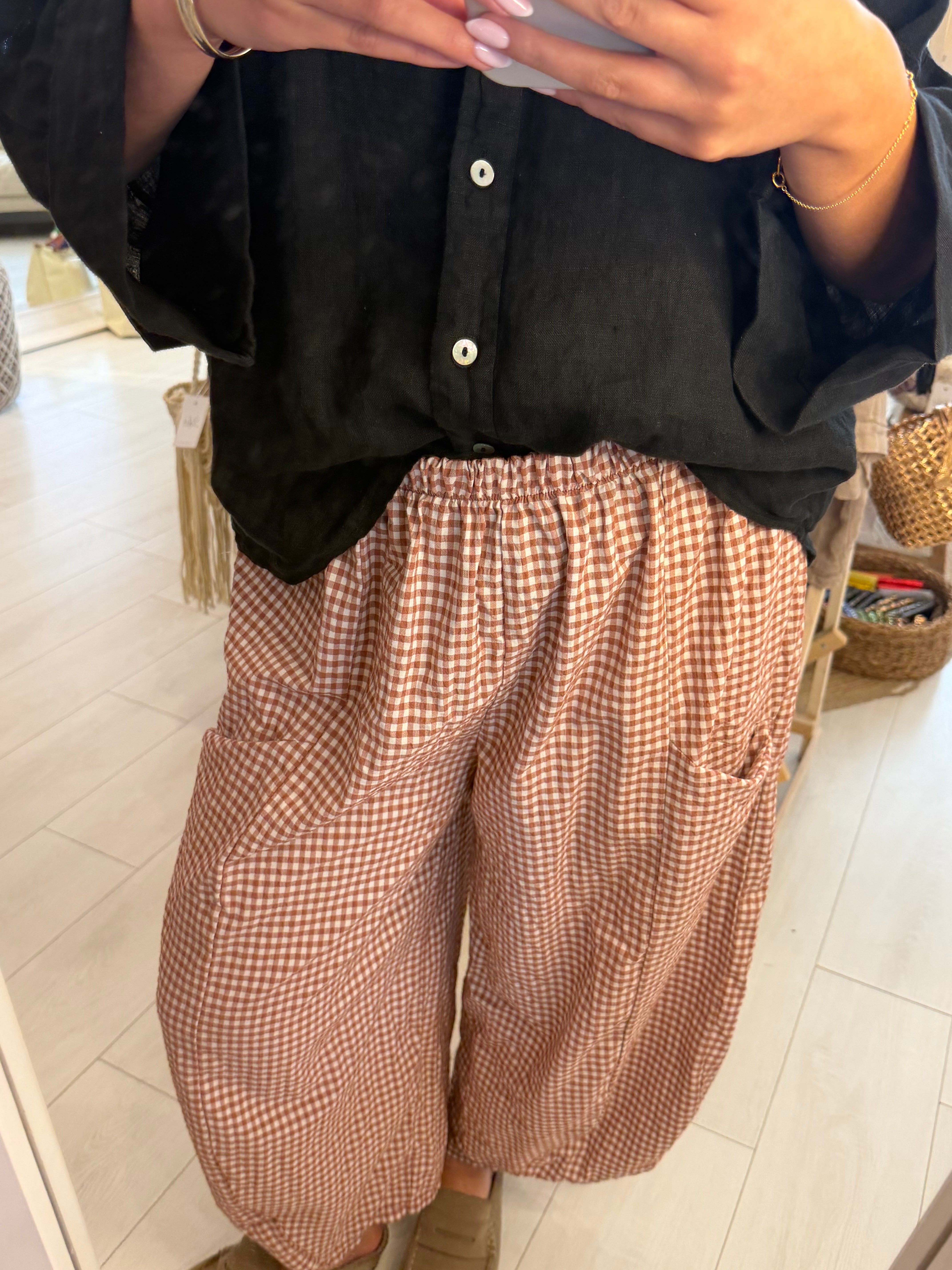 Charli Checkered Trousers