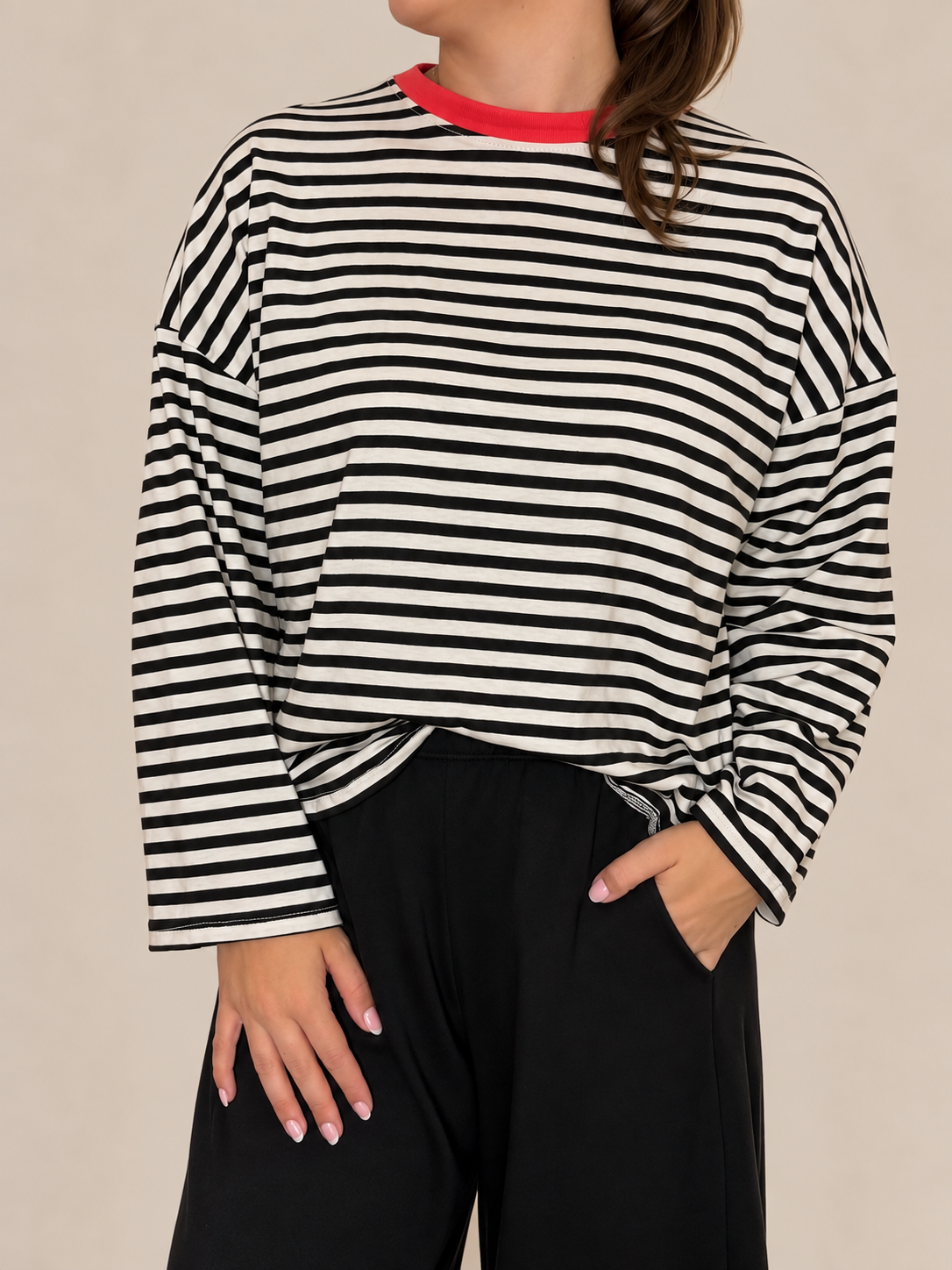 Cece Striped T shirt