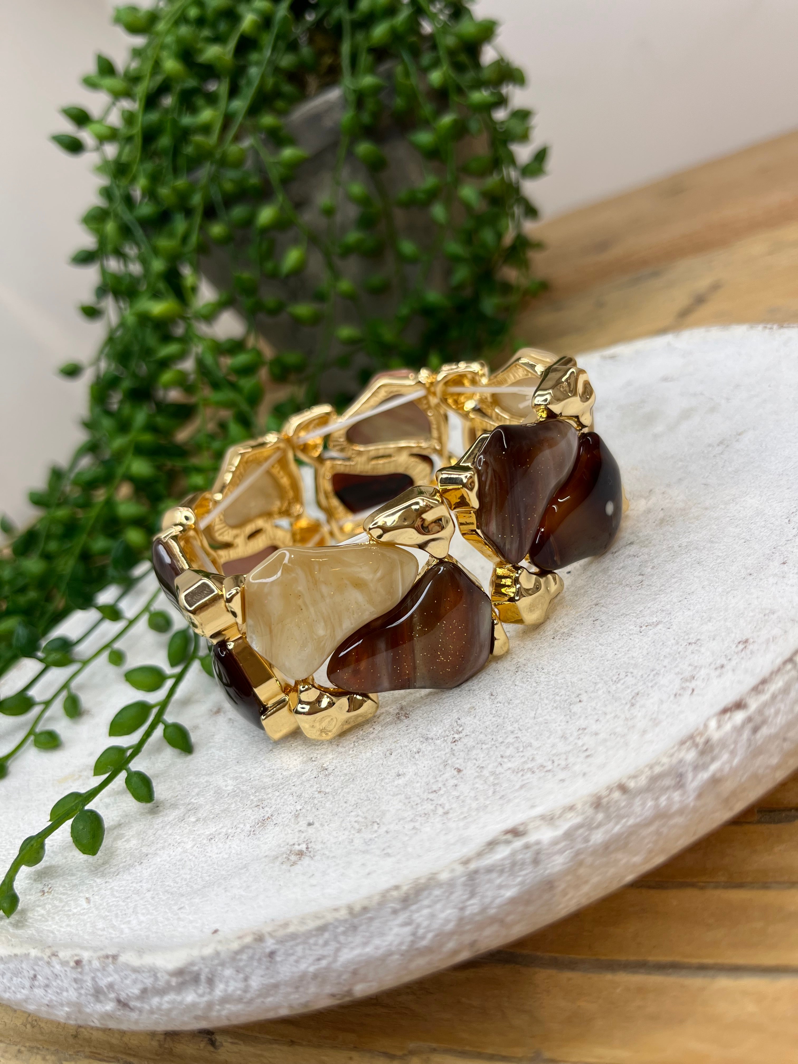 Iridescent Molten Bangle