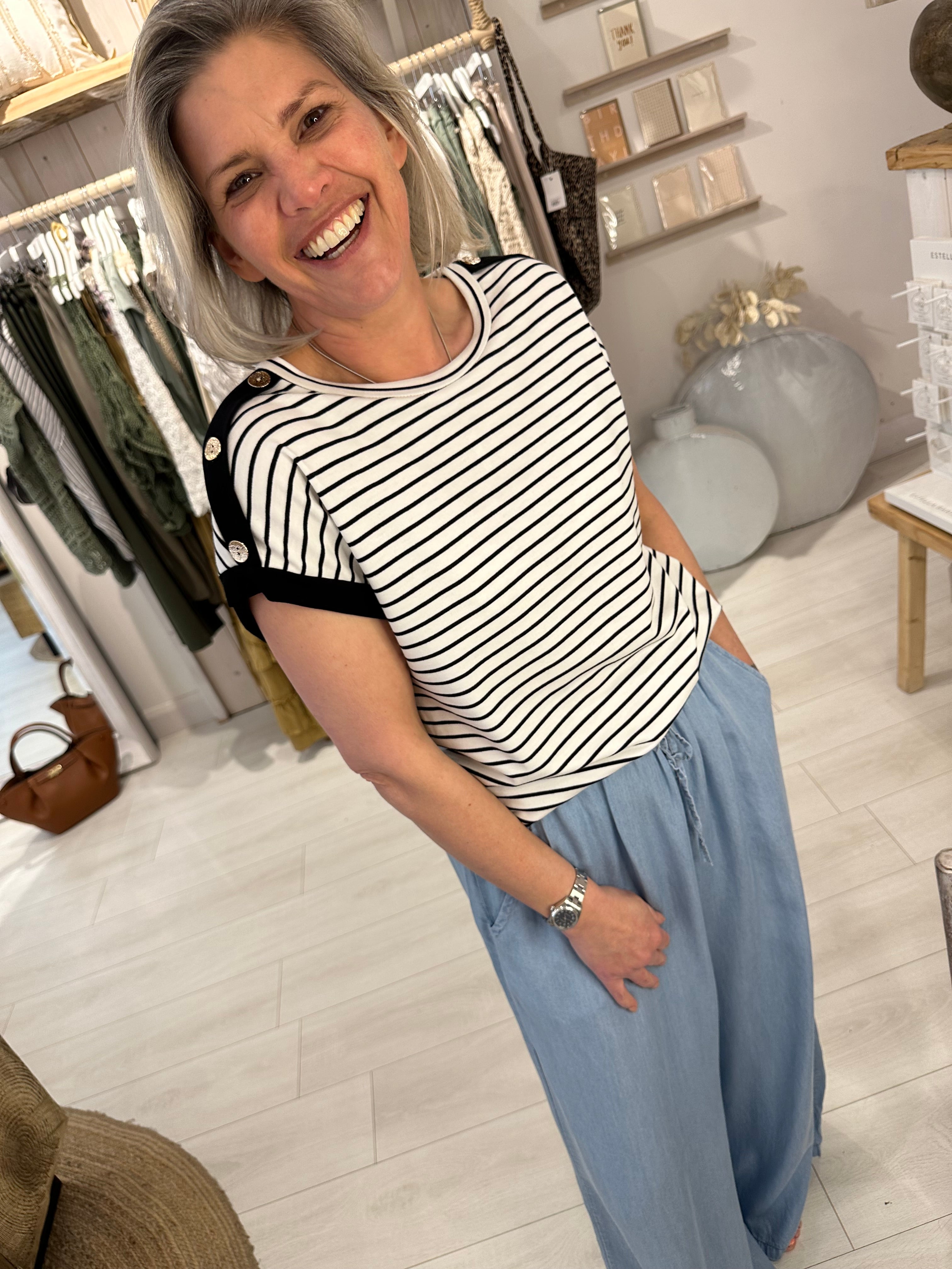 Fran Striped Tee