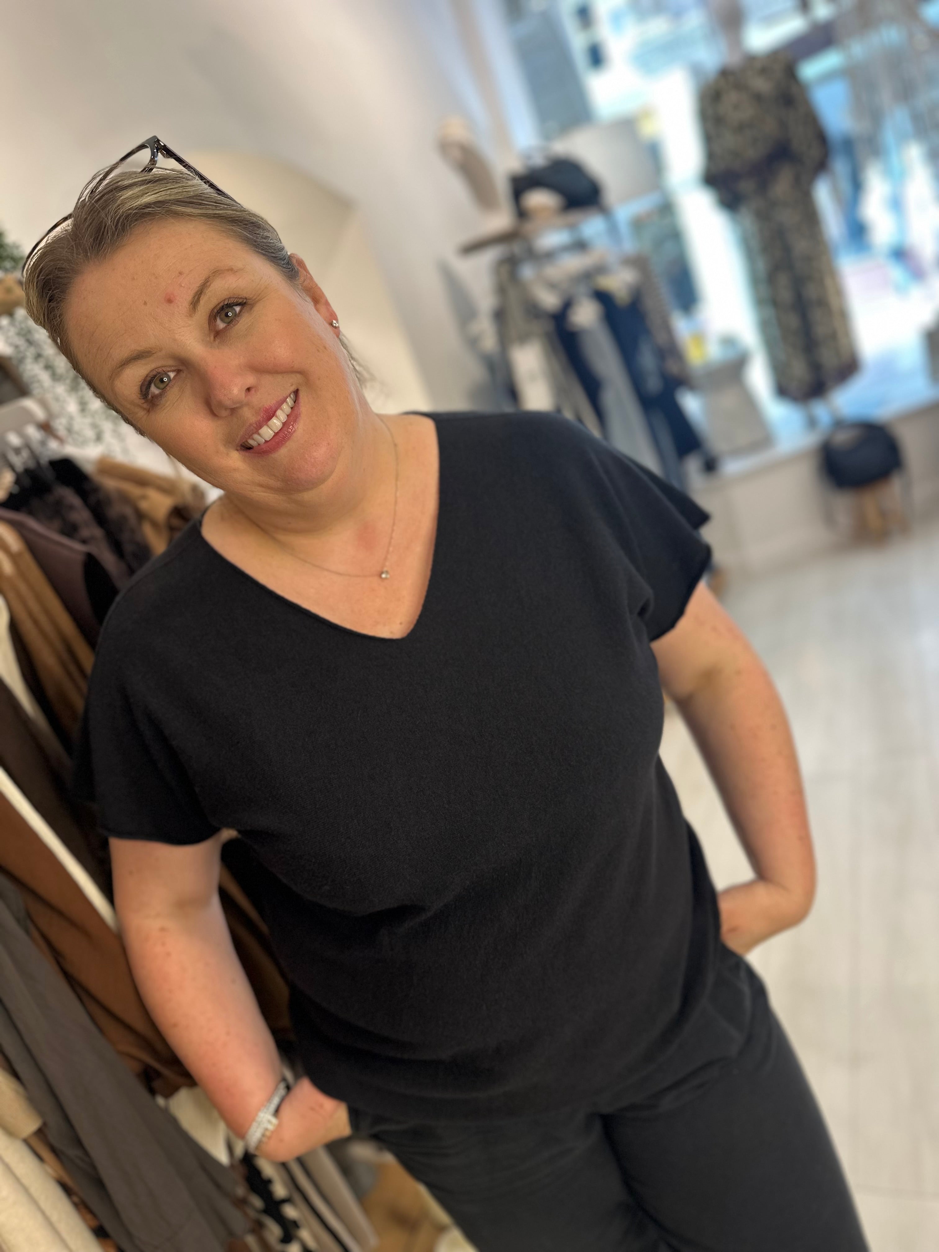Valencia V- Neck Italian Knit